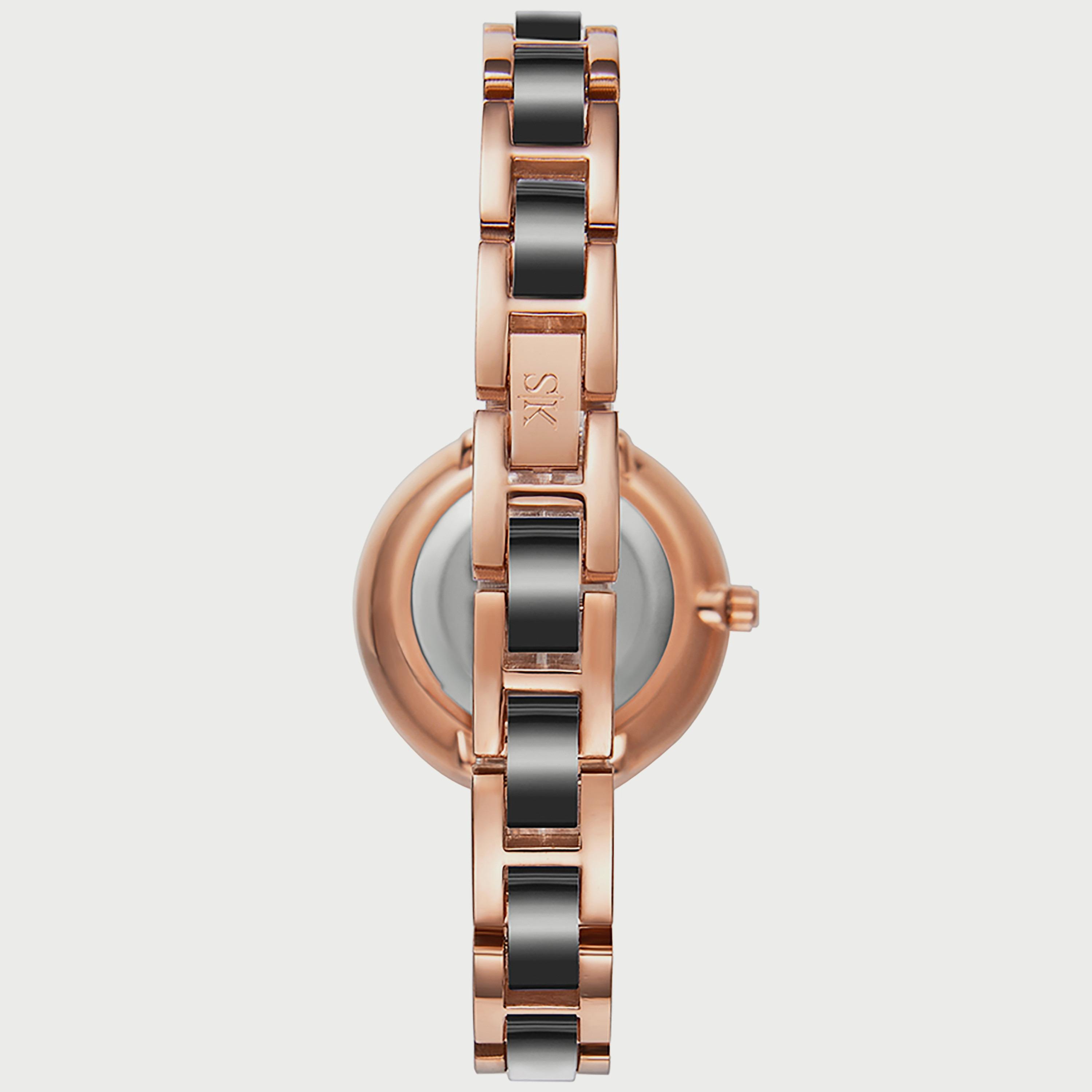 K22521-KCBB "ساعة" كينيث سكوت بسوار أنالوج الاي بلون اسود وذهبي وردي للنساء -women-watchesandjewellery-watches-image-3