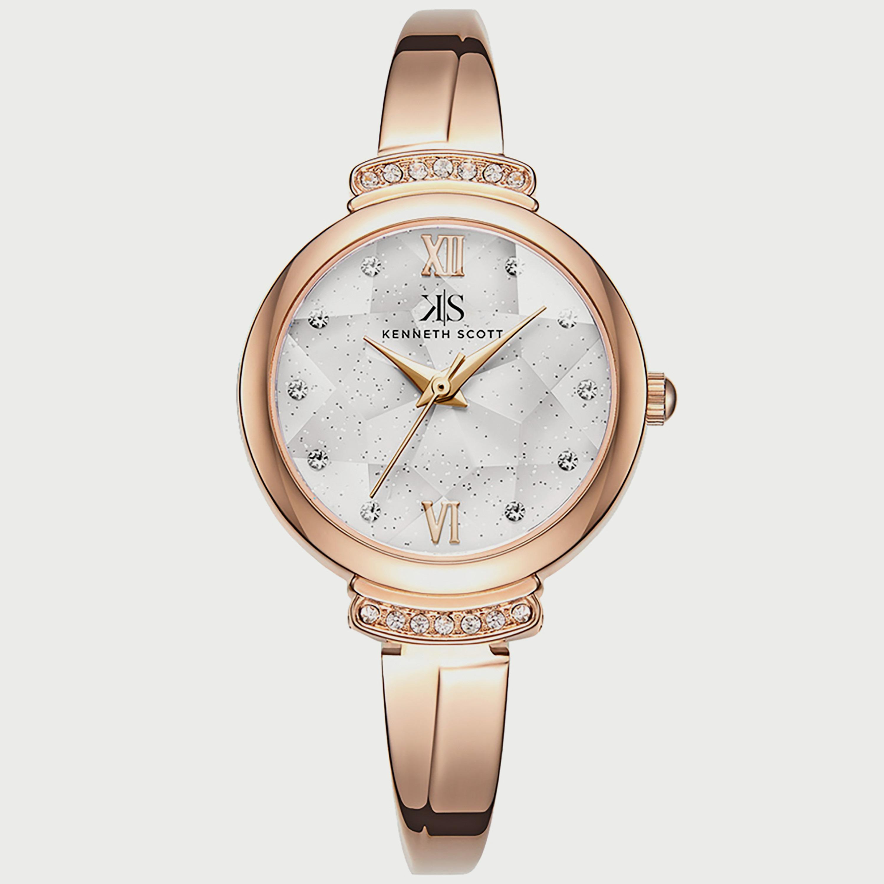 K22522-RBKW "ساعة" كينيث سكوت بسوار أنالوج الاي بلون ذهبي وردي للنساء -women-watchesandjewellery-watches-image-1