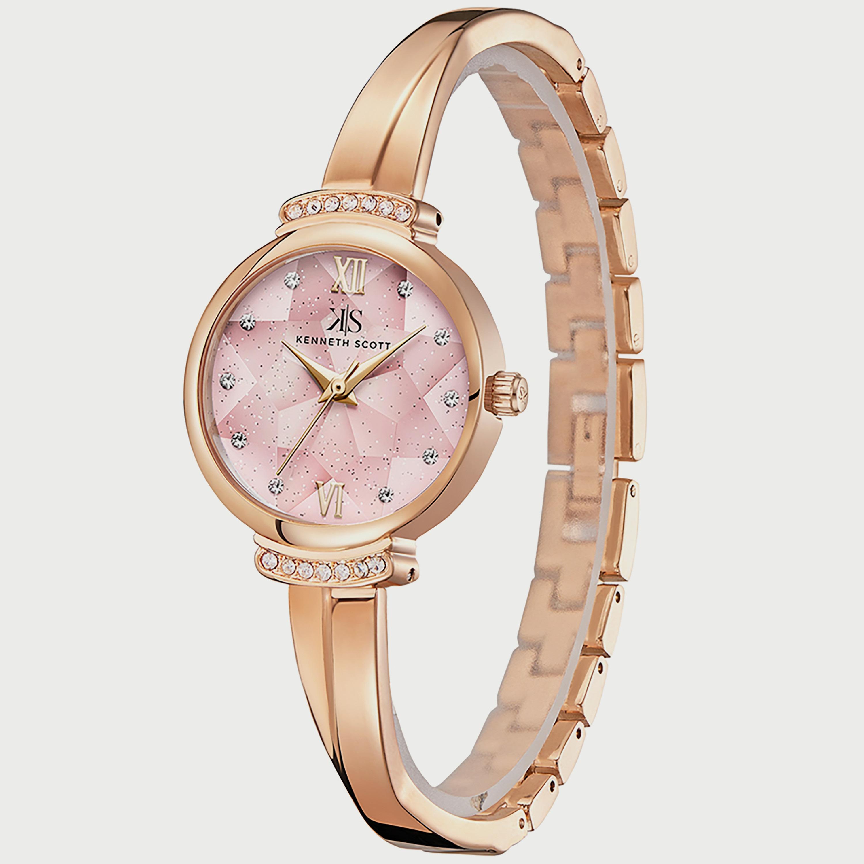 Kenneth Scott Women's Rose Gold Analog Alloy Strap Watch K22522-RBKP-women-watchesandjewellery-watches-image-2