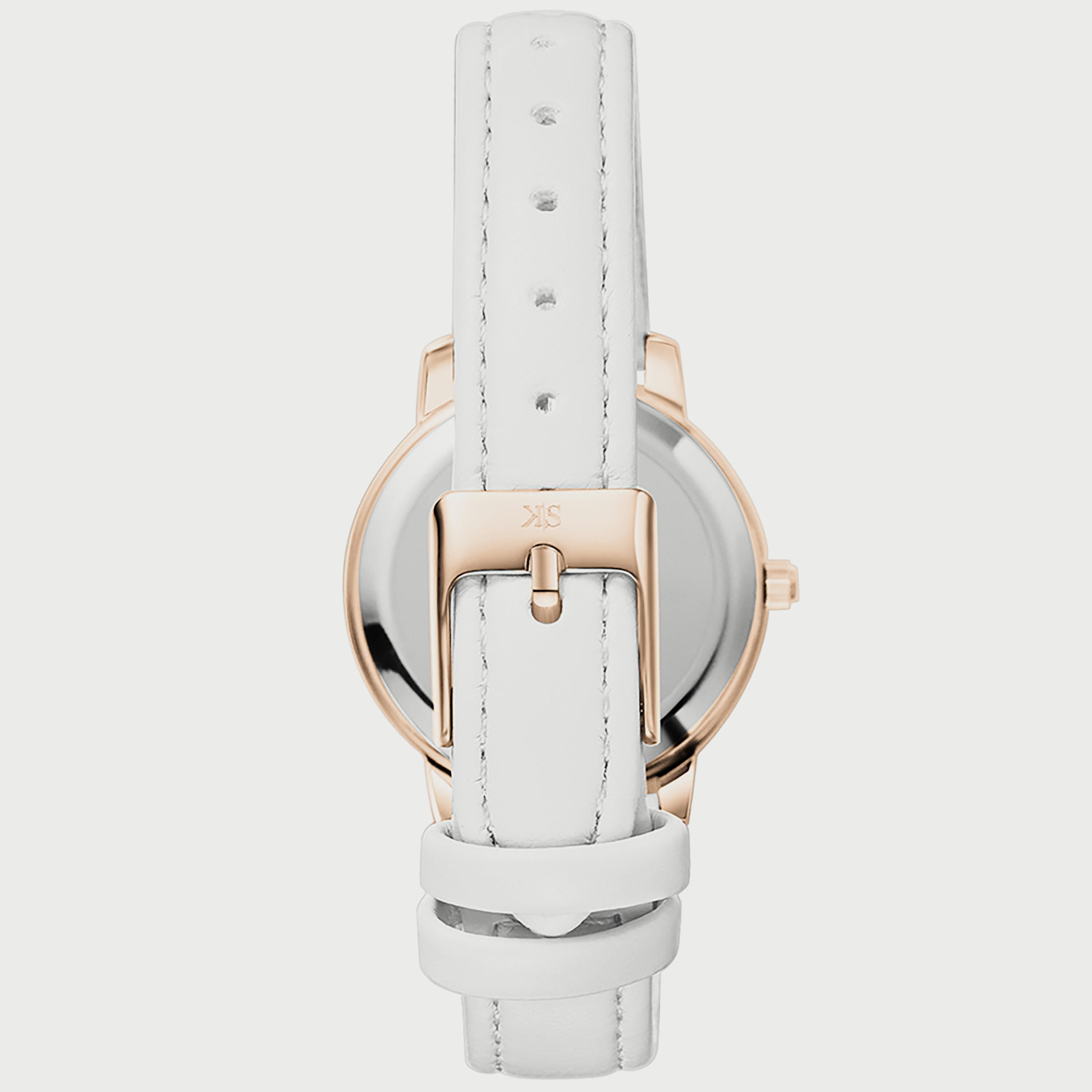 K22524-KLWM "ساعة" أنالوج بسوار بولي يوريثين مع لون ابیض للنساء من كينيث سكوت -women-watchesandjewellery-watches-image-3