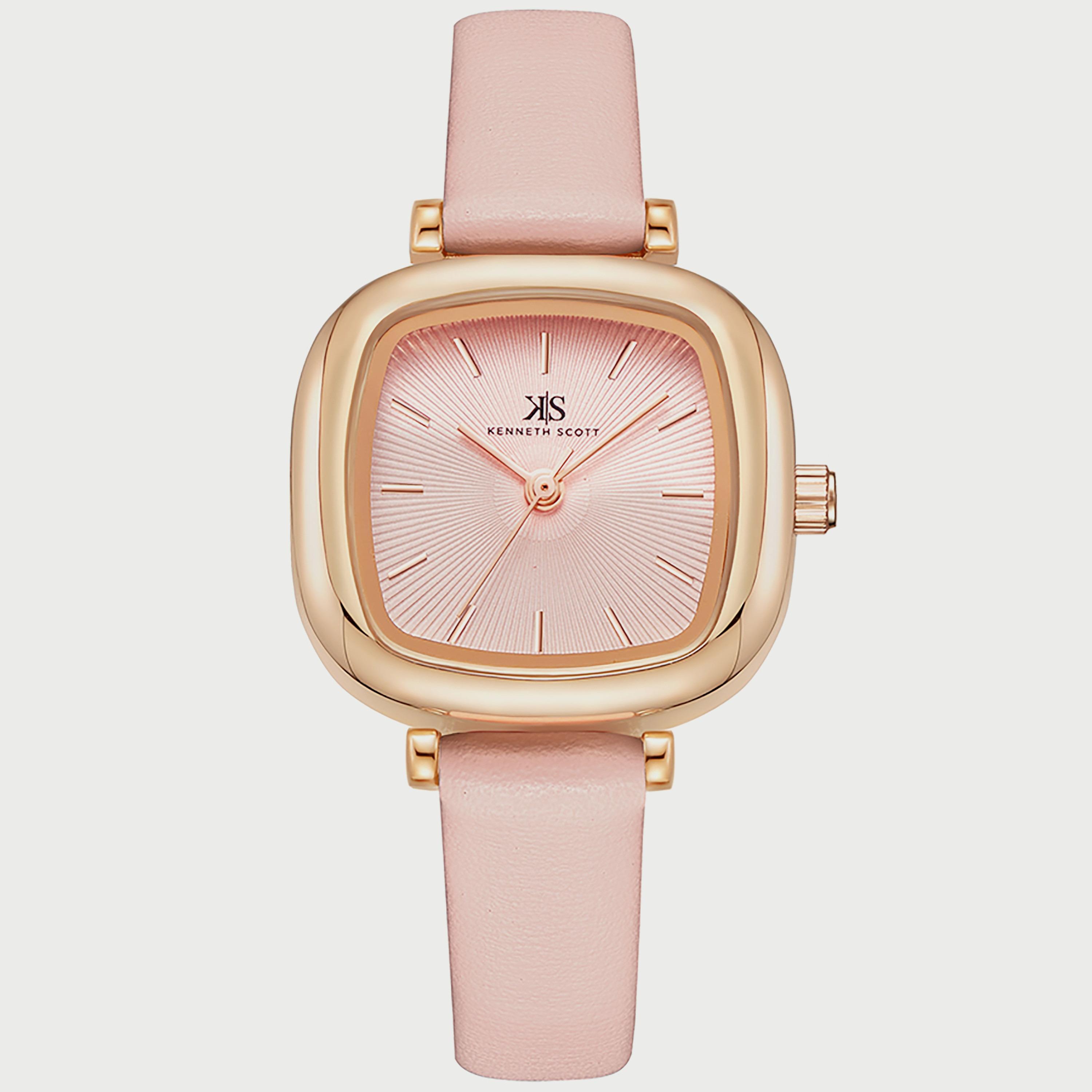 Kenneth Scott Women's Pink Analog Polyurethane Strap Watch K22525-KLPP-women-watchesandjewellery-watches-image-1