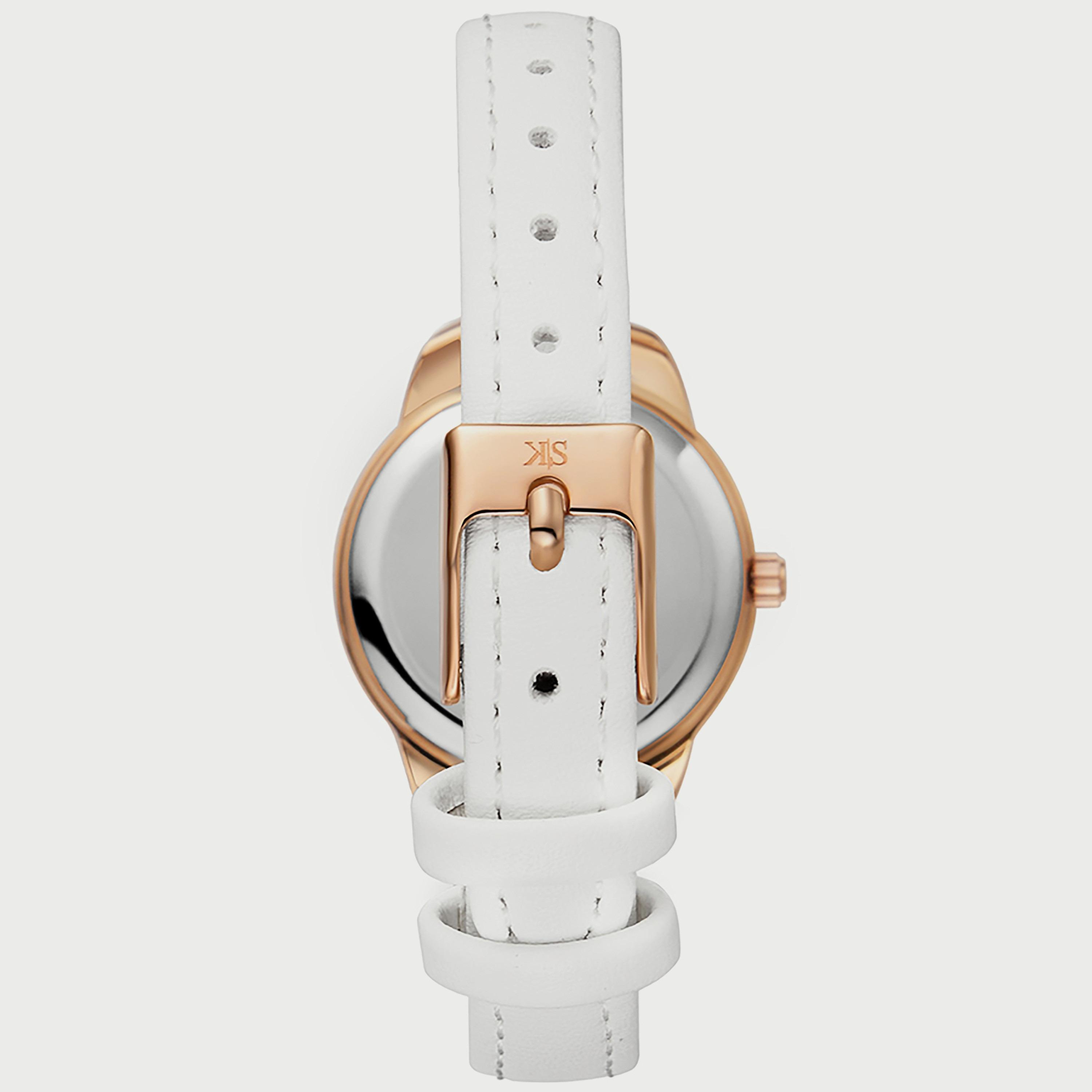 K22526-RLWW "ساعة" أنالوج بسوار بولي يوريثين مع لون ابیض للنساء من كينيث سكوت -women-watchesandjewellery-watches-image-3
