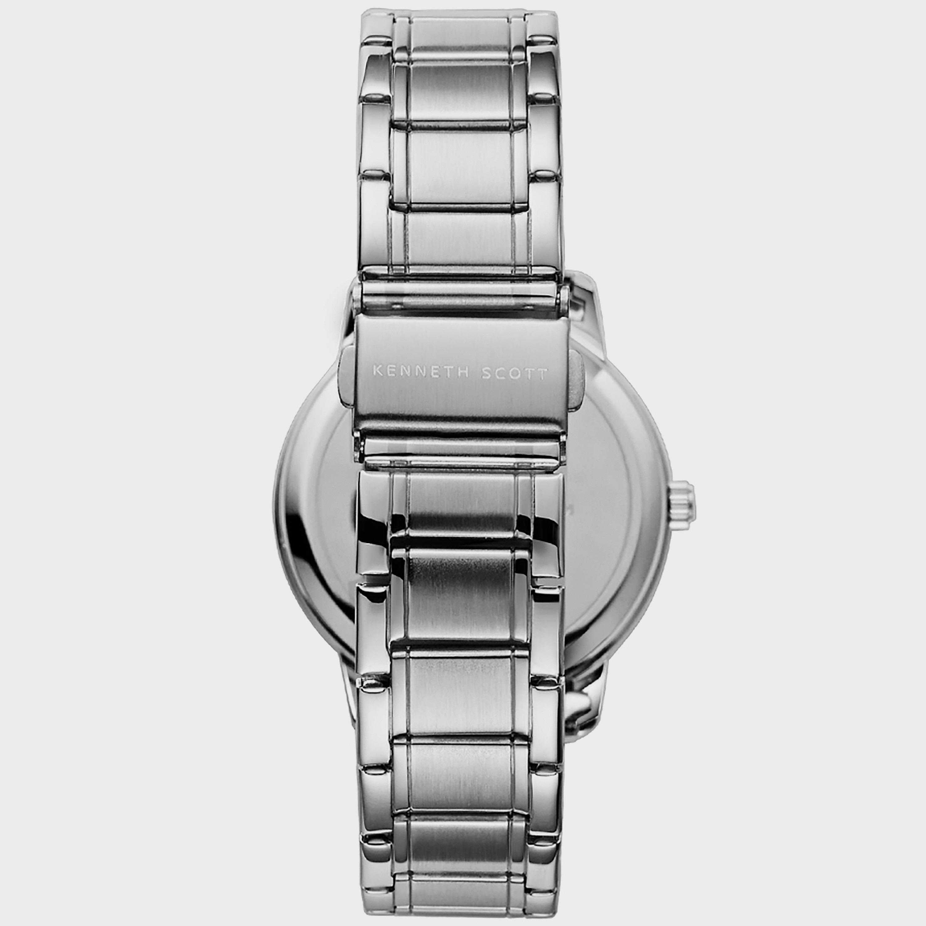 K22027-SBSB "ساعة" أنالوج فضية بسوار ستانلس ستيل من كينيث سكوت للرجال -men-watchesandjewellery-watches-image-3