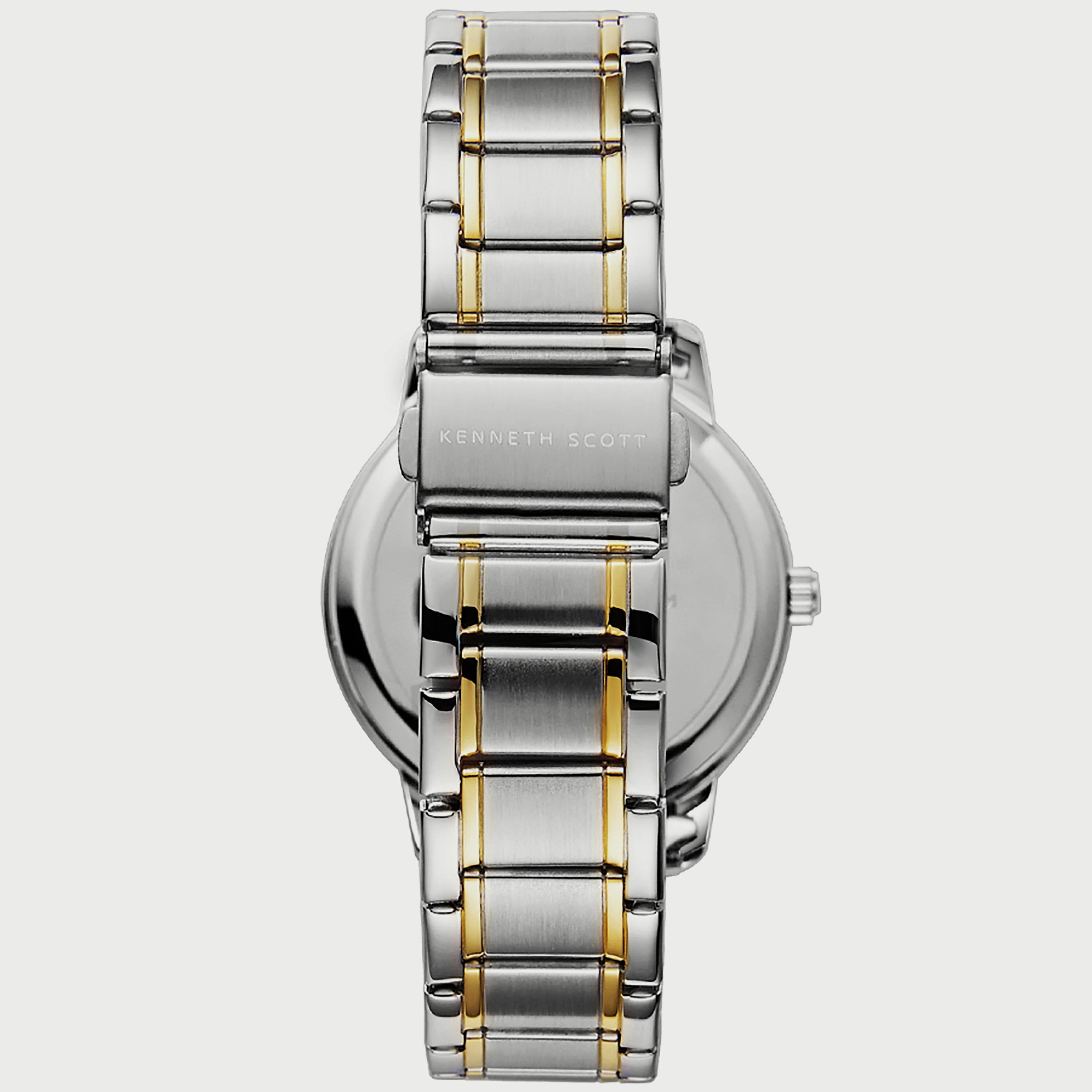 K22027-TBTW "ساعة" أنالوج فضية وذهبية بسوار ستانلس ستيل من كينيث سكوت للرجال -men-watchesandjewellery-watches-image-3