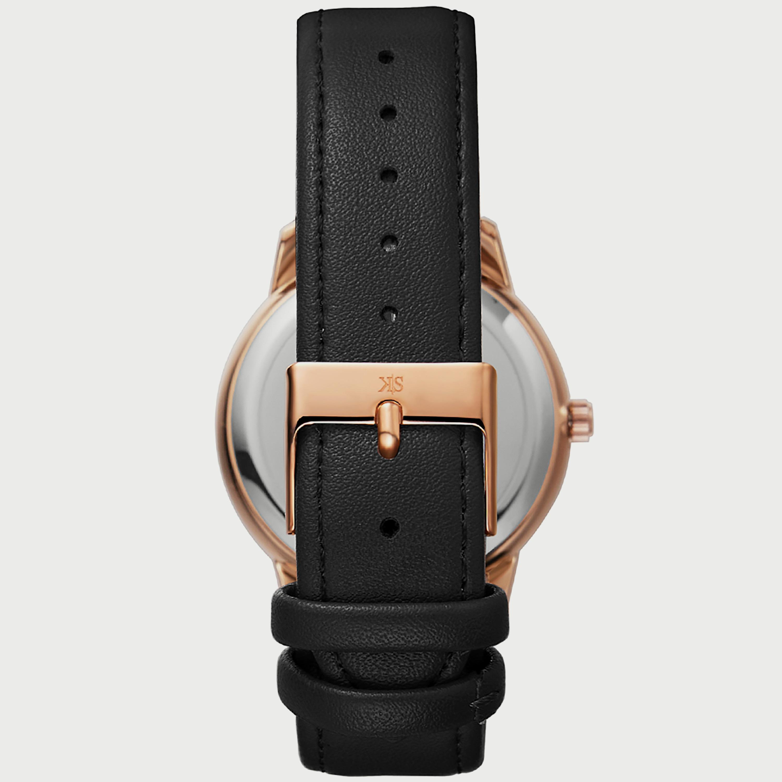 Kenneth Scott Men's Black Analog Polyurethane Strap Watch K22027-RLBW | 40 MM-men-watchesandjewellery-watches-image-3