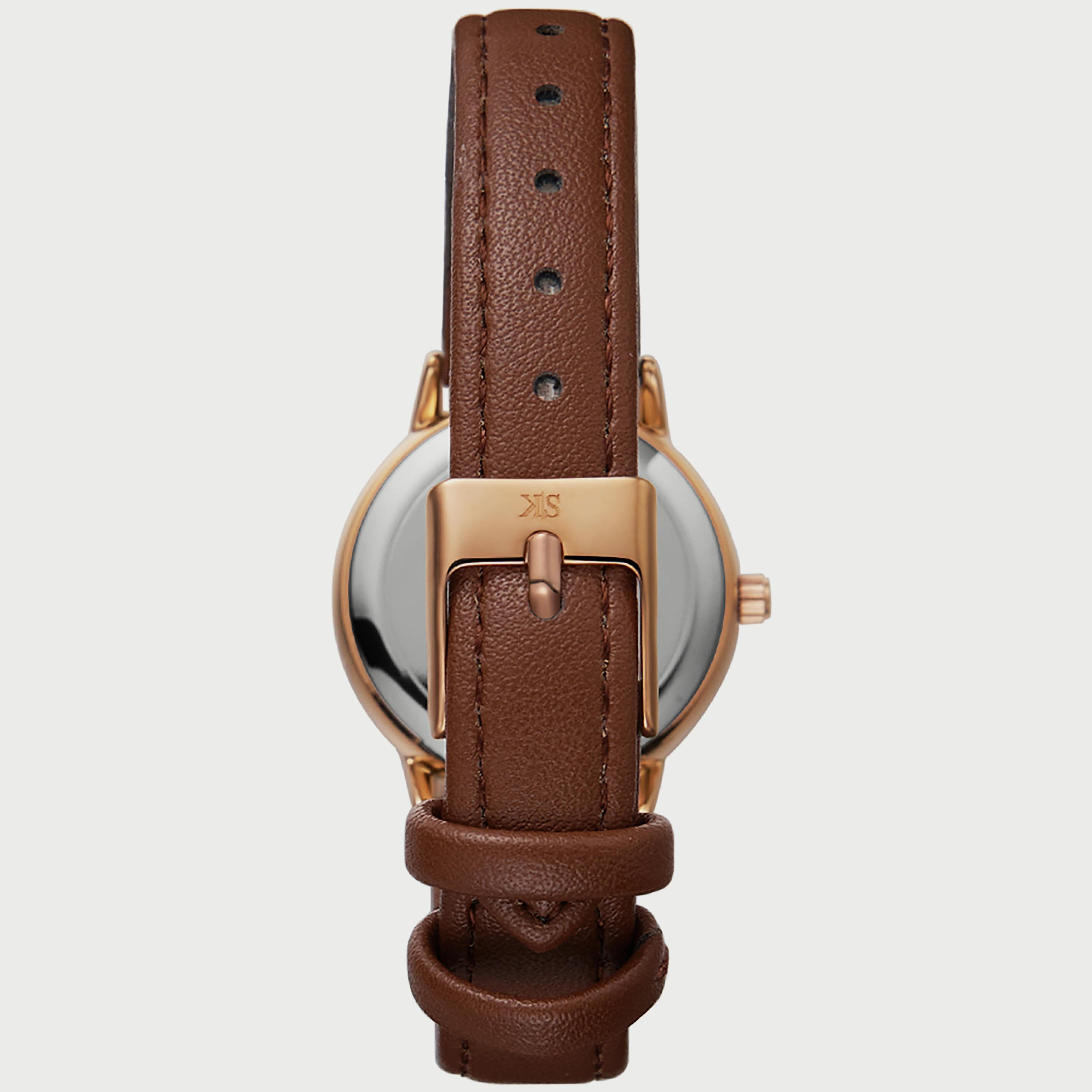 K22527-RLDB "ساعة" أنالوج بسوار بولي يوريثين مع لون بني للنساء من كينيث سكوت -women-watchesandjewellery-watches-image-3