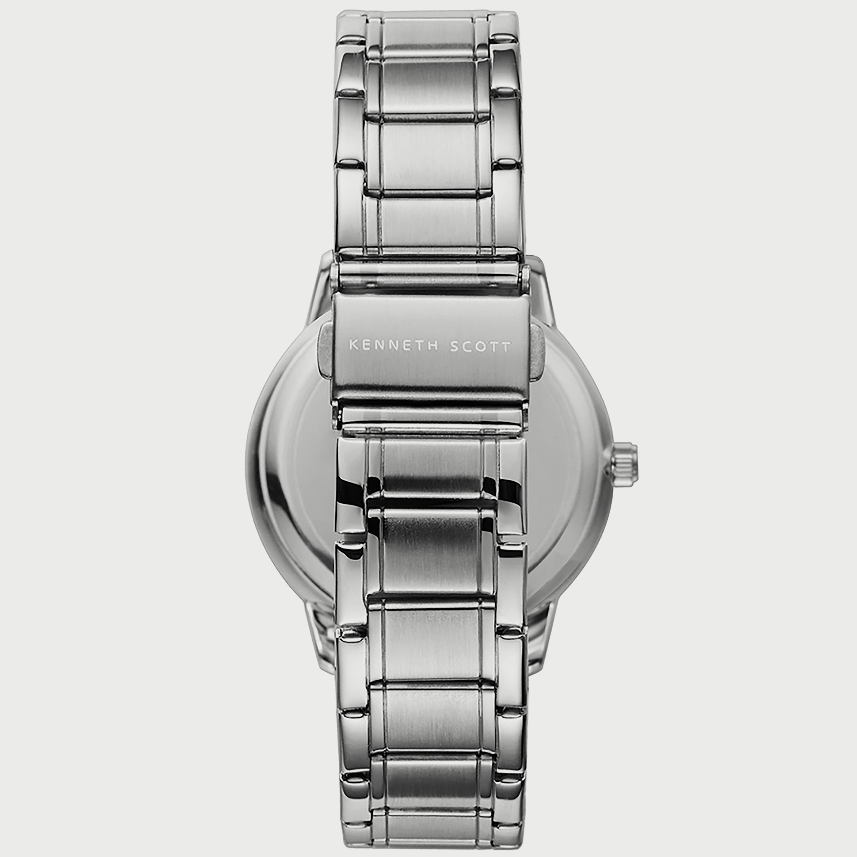 K22028-SBSN "ساعة" أنالوج فضية بسوار ستانلس ستيل من كينيث سكوت للرجال -men-watchesandjewellery-watches-image-3