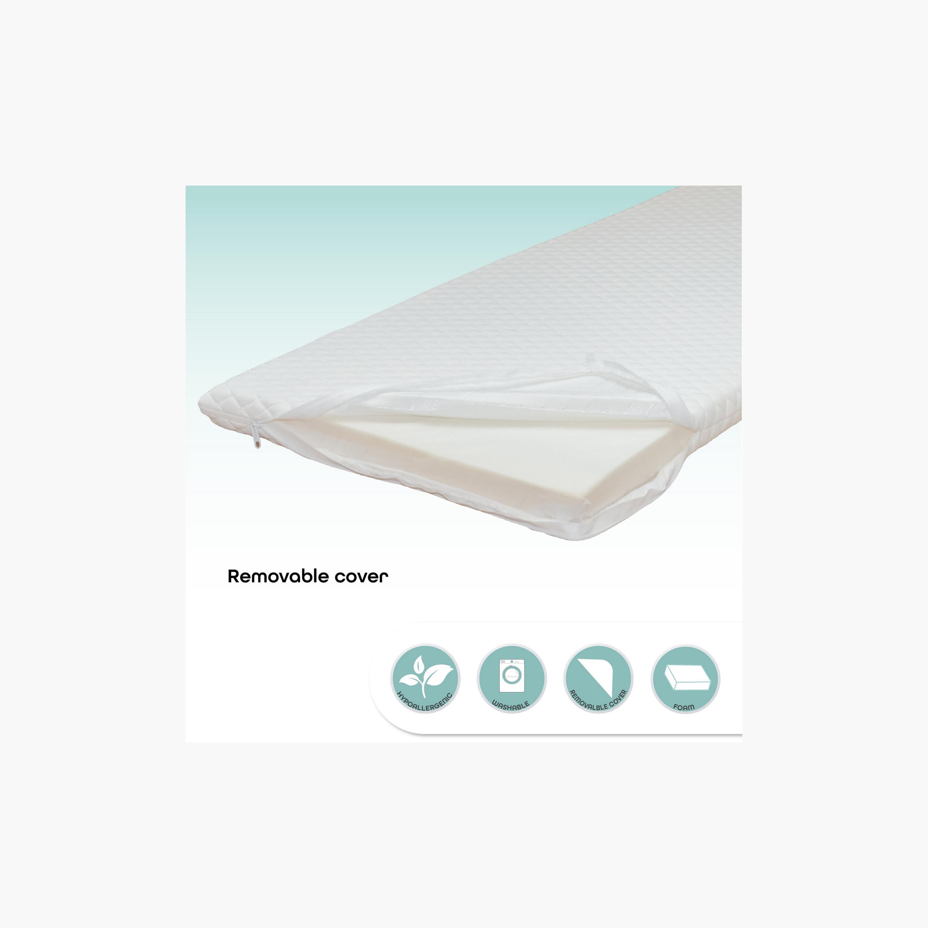 Padded crib hotsell mattress cover