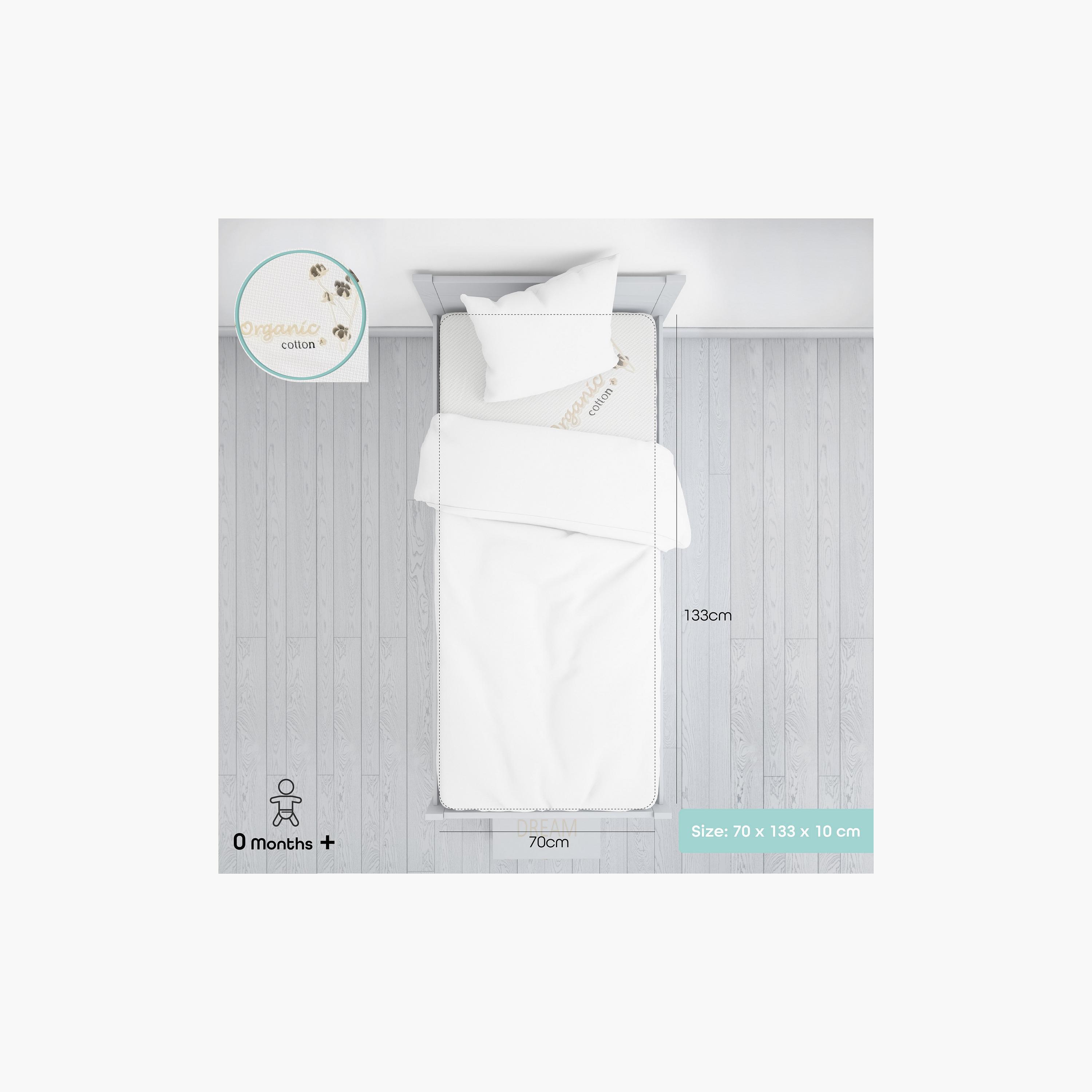 Moon Organic Toddler Mattress - 133x10x70 cms-baby-nursery-mattresses-image-2