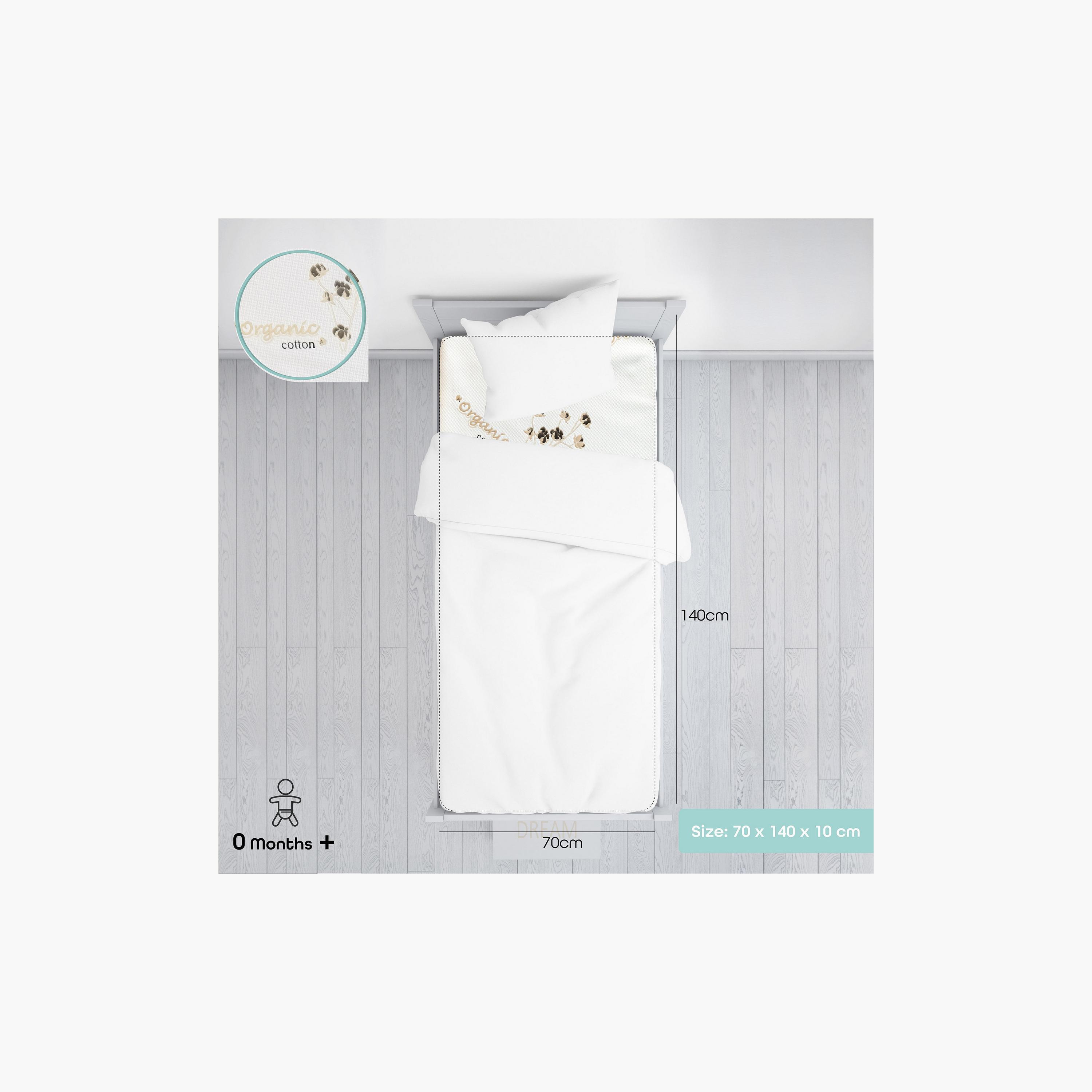 Moon Organic Toddler Crib and Bed Mattress - 140x70x10 cms-baby-nursery-mattresses-image-2