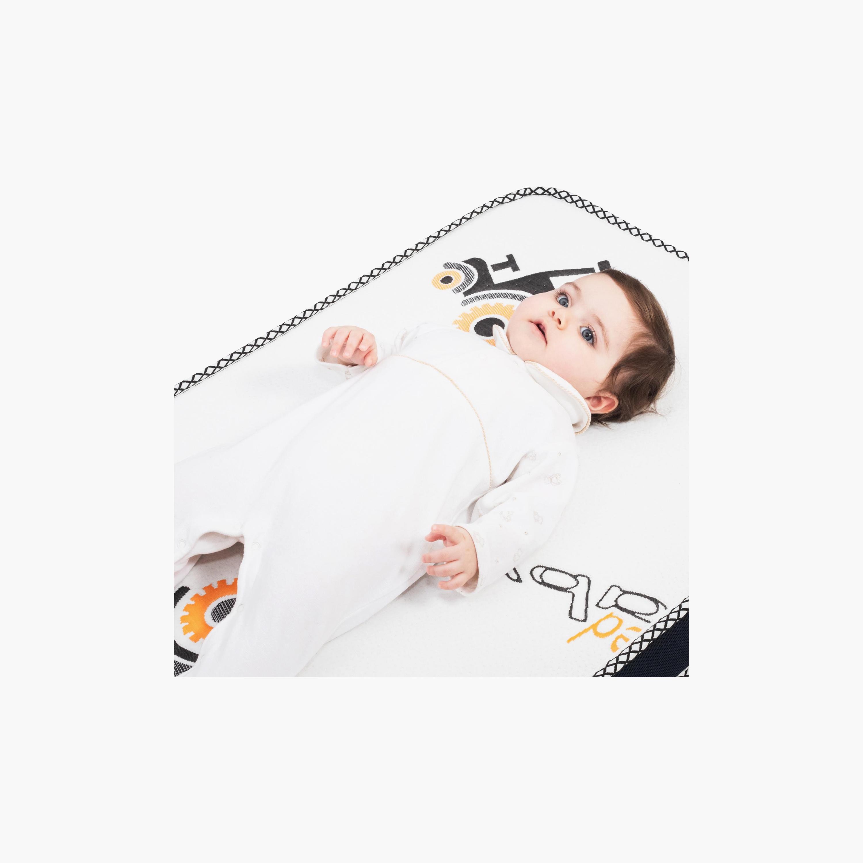 مرتبة إسفنج بطبعات من مون - 60x120x10 سم-baby-nursery-mattresses-image-5