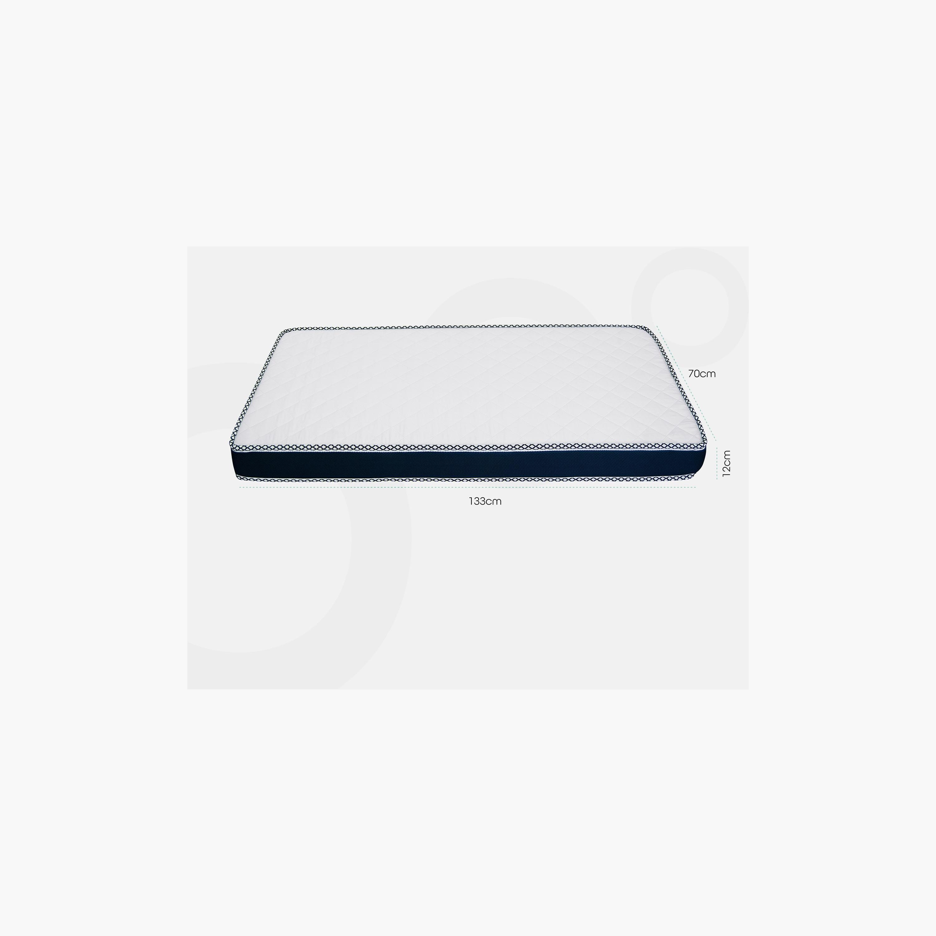 Moon Foam Mattress - 133x70x12 cms-baby-nursery-mattresses-image-3