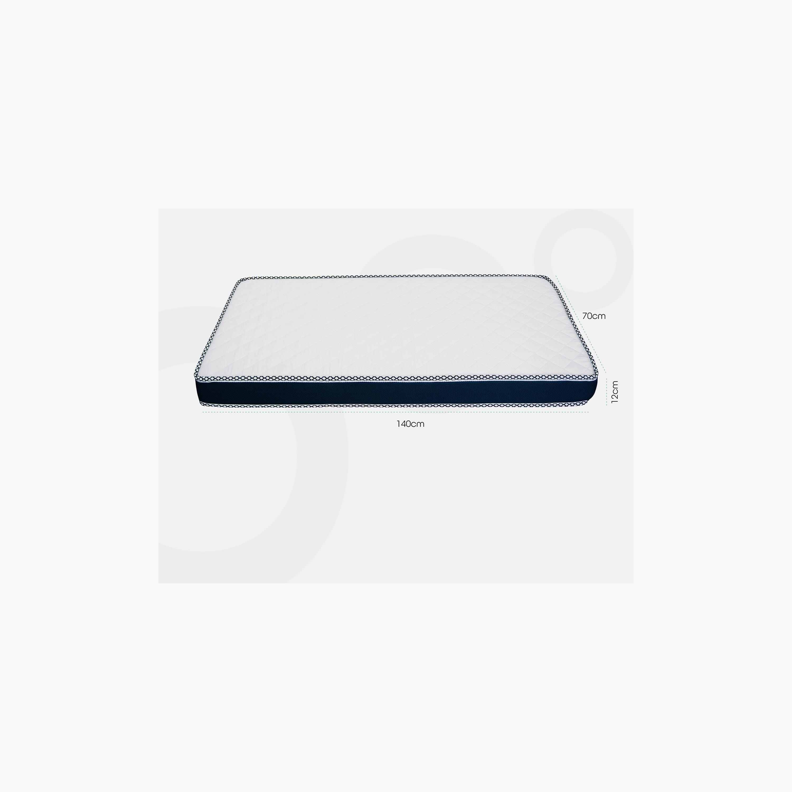Moon Quilted Foam Mattress - 140x70x12 cms-baby-nursery-mattresses-image-3