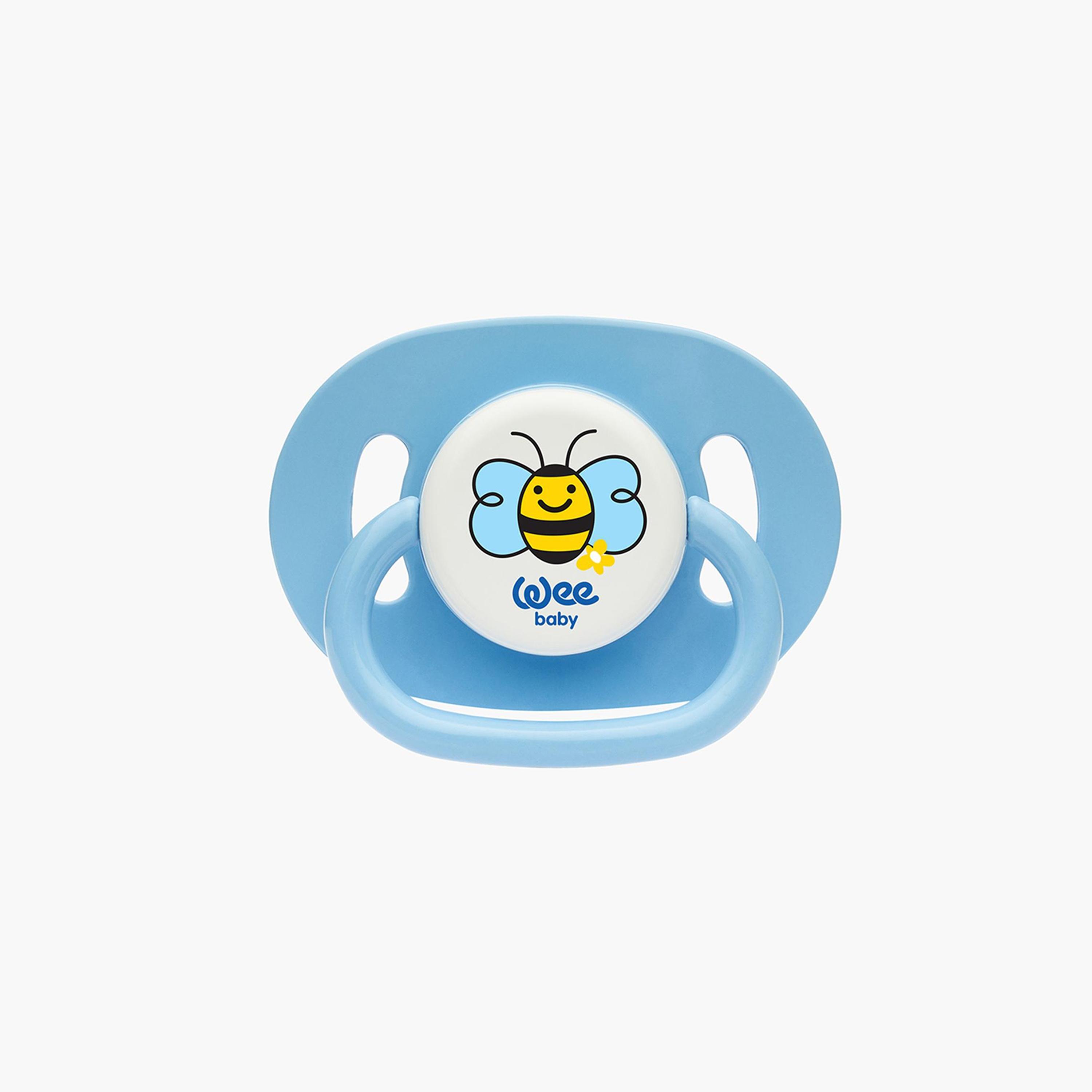 لهاية بحلمة مستديرة متنوعة وبيضاوية معتمة من وي بيبي - من 0 إلى 6 أشهر-baby-feeding-pacifiers-image-1
