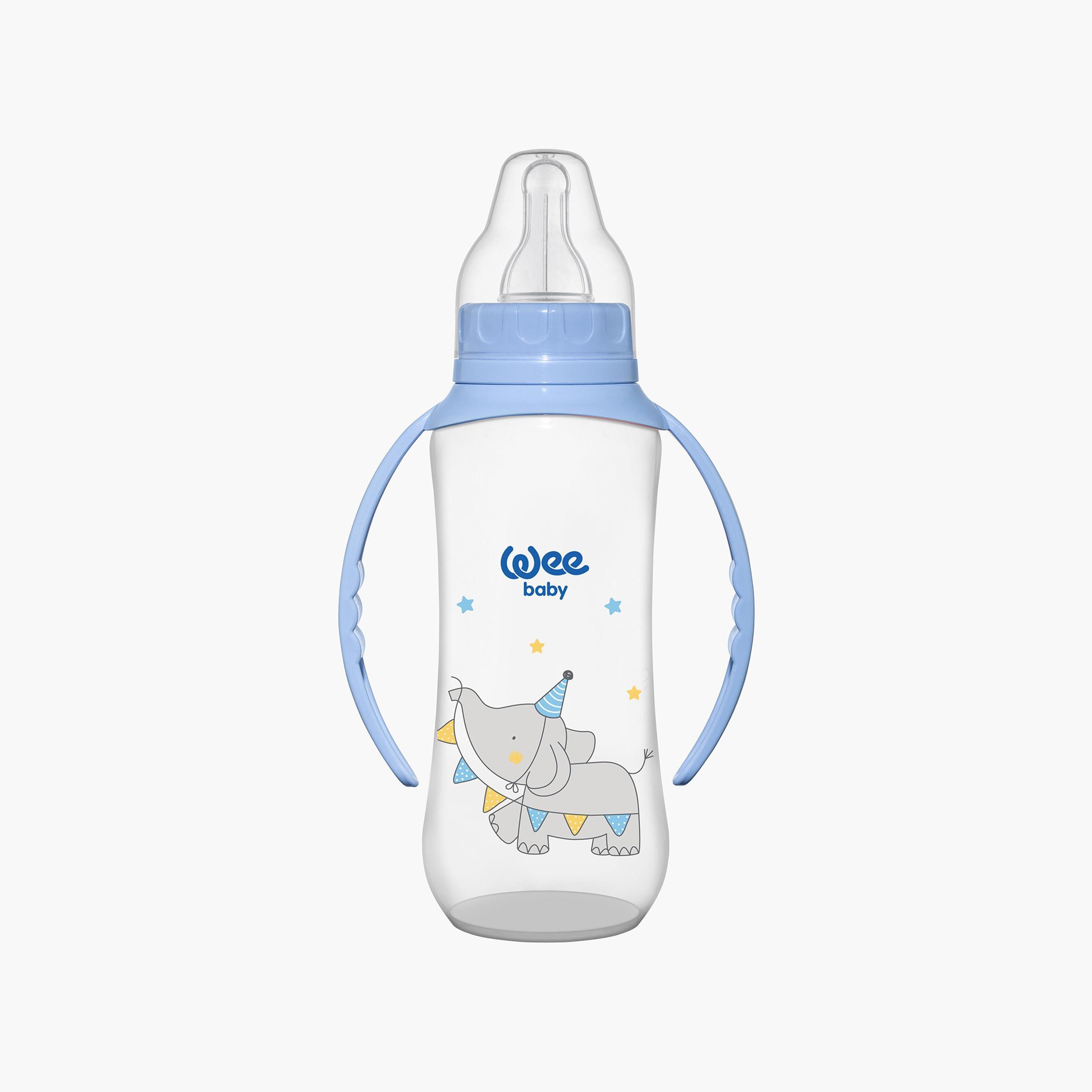 Wee Baby Printed Feeding Bottle with Grip - 270 ml-baby-feeding-feedingbottles-bottlesandteats-image-3