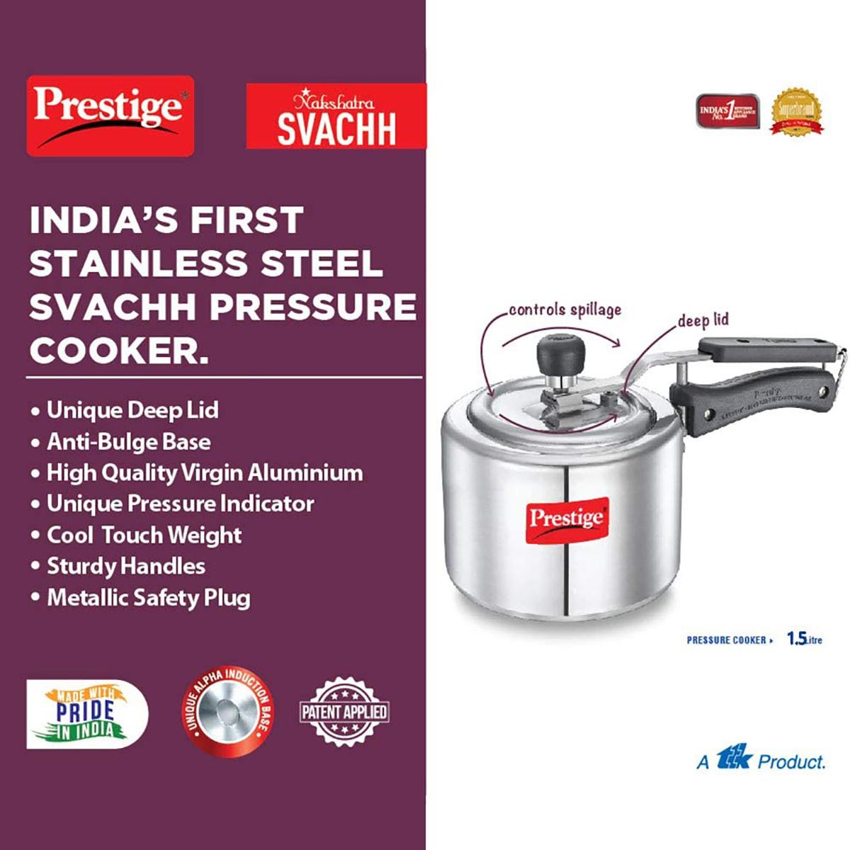 Prestige 1.5 discount litre pressure cooker