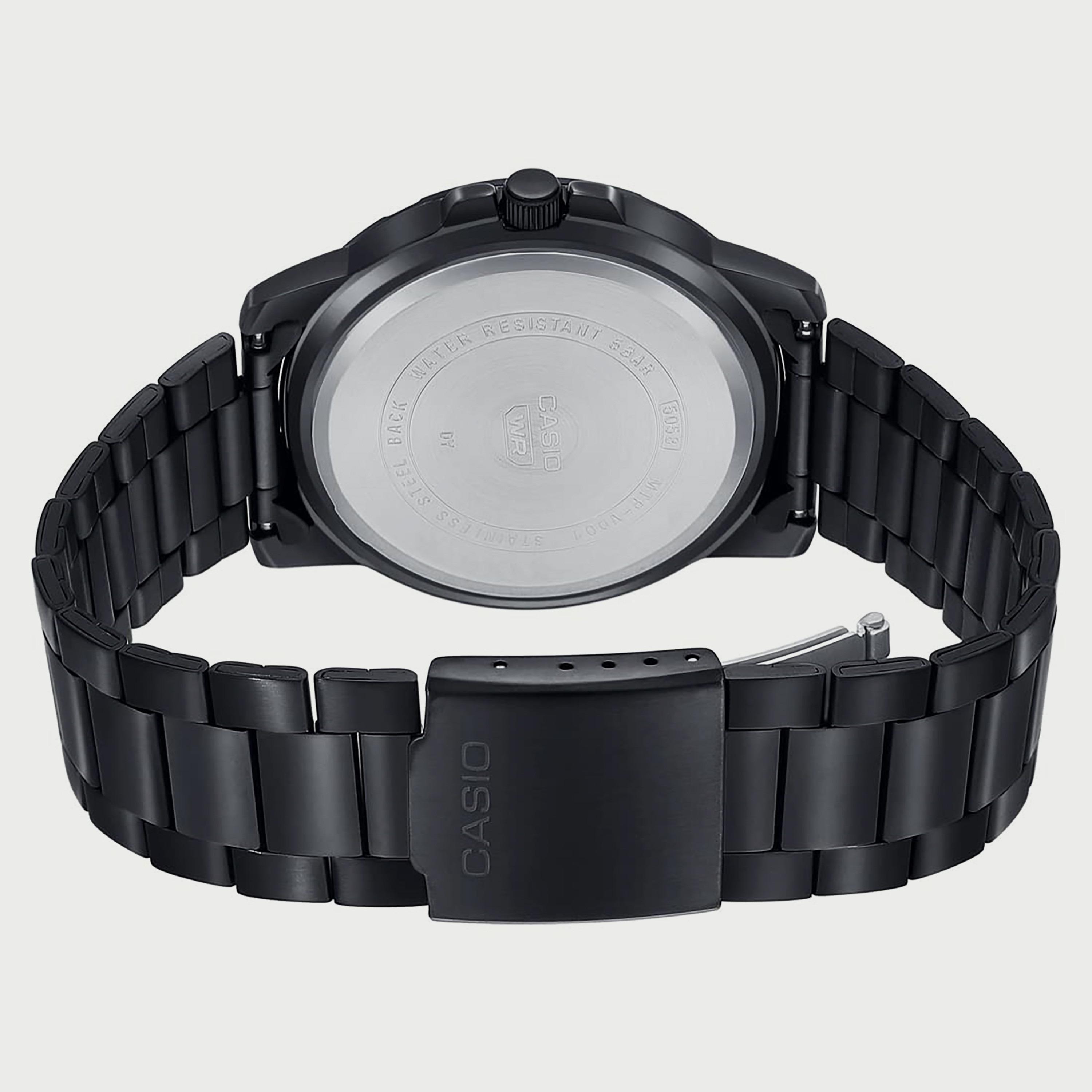 Casio Men's Black Analog Stainless Steel Strap "Watch" MTP-VD01B-1BVUDF | 49 MM-men-watchesandjewellery-watches-image-3