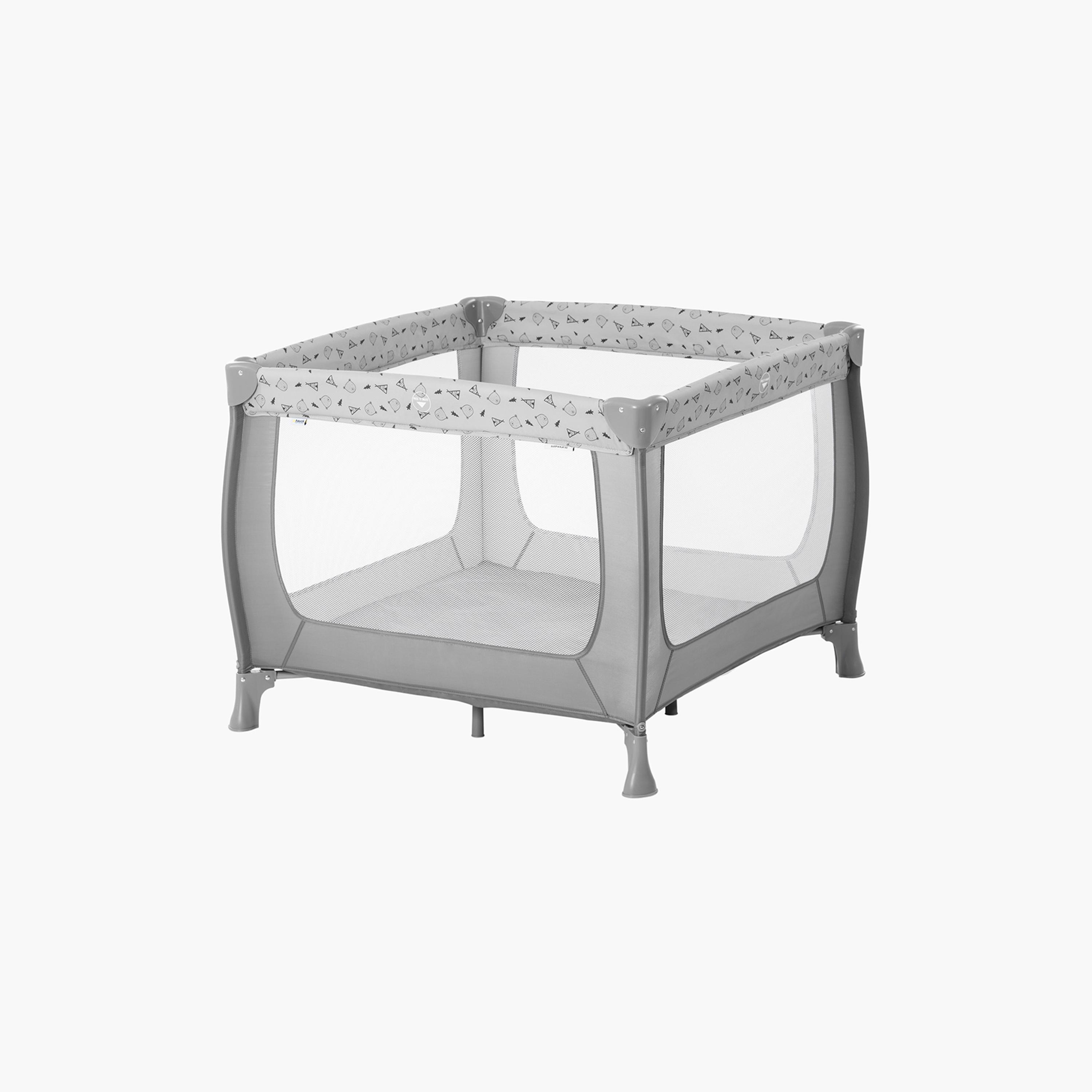 hauck Printed Sleep N Play SQ Travel Cot-baby-gear-travelcots-image-1