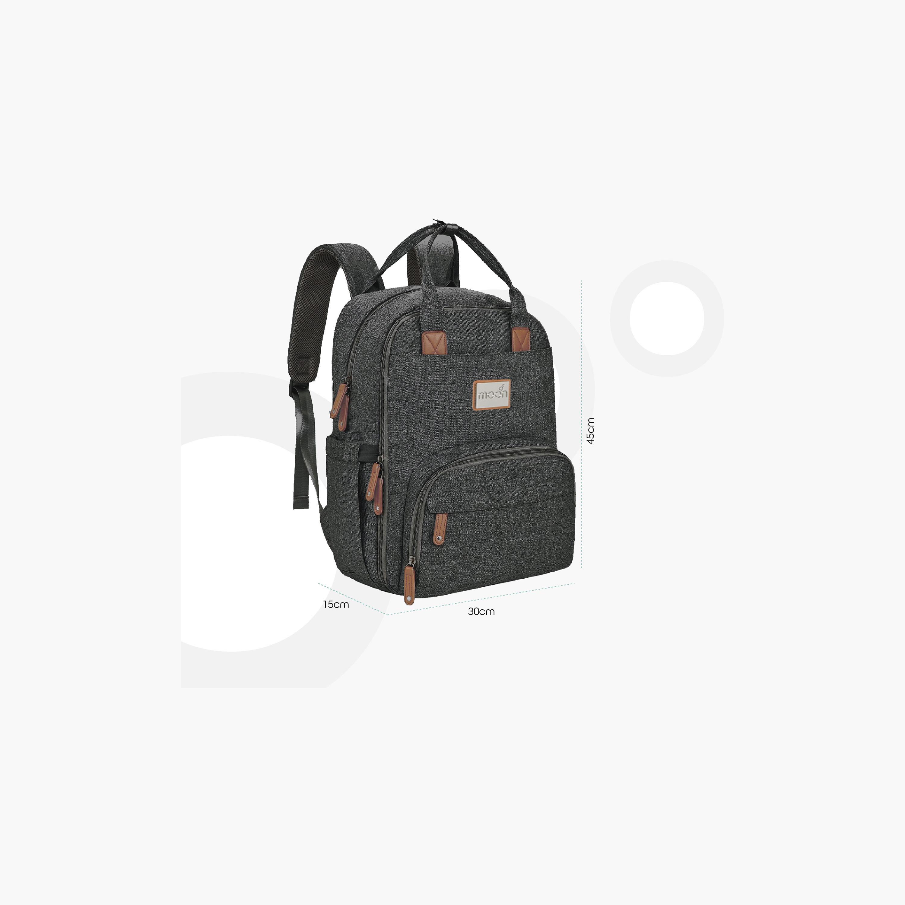 Moon Kary Me Diaper Backpack with Adjustable Straps and Zip Closure-baby-diapering-diaperbags-image-2