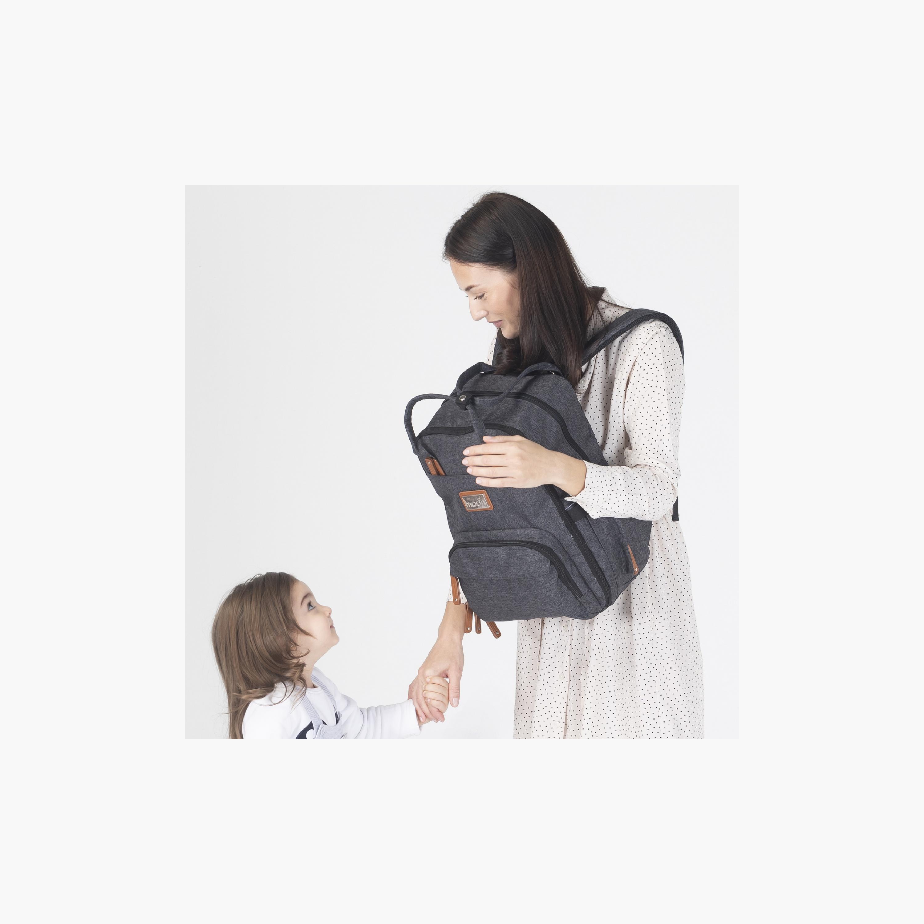 Moon Kary Me Diaper Backpack with Adjustable Straps and Zip Closure-baby-diapering-diaperbags-image-3