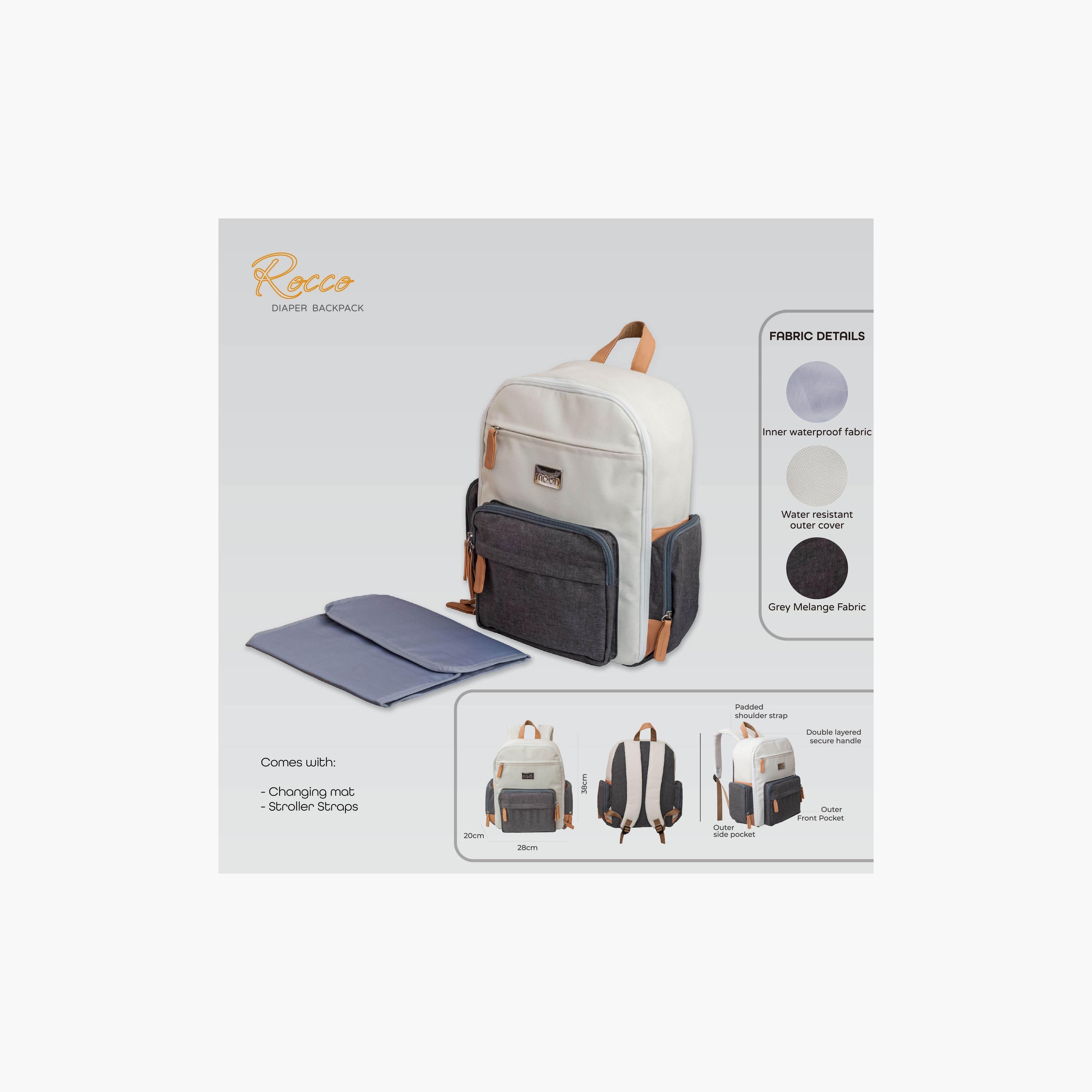 Moon Rocco Diaper Backpack with Adjustable Straps-baby-diapering-diaperbags-image-4