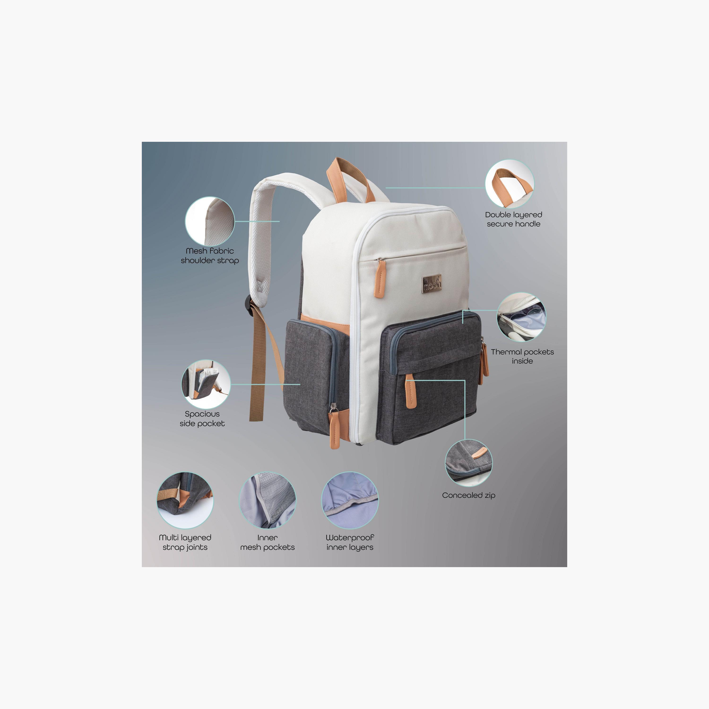 Moon Rocco Diaper Backpack with Adjustable Straps-baby-diapering-diaperbags-image-5