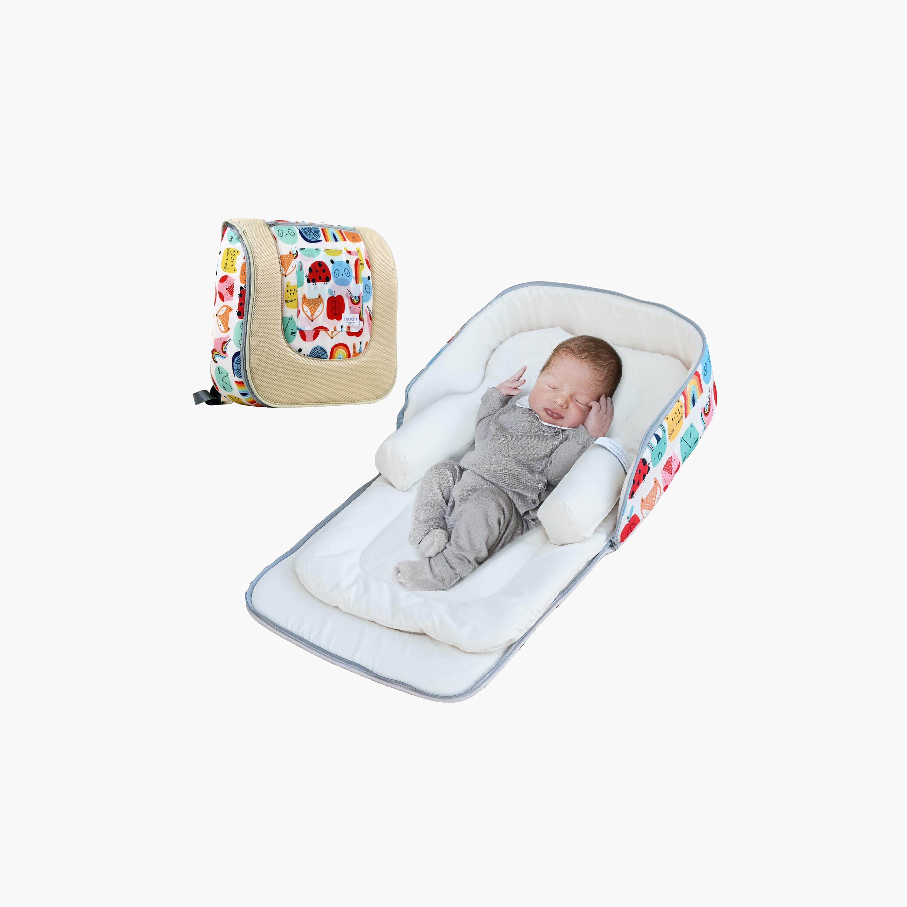 Moon Travalo Animal Print Travalo Animal Print Portable Travel Baby Bed and Backpack-baby-nursery-babybedding-image-1