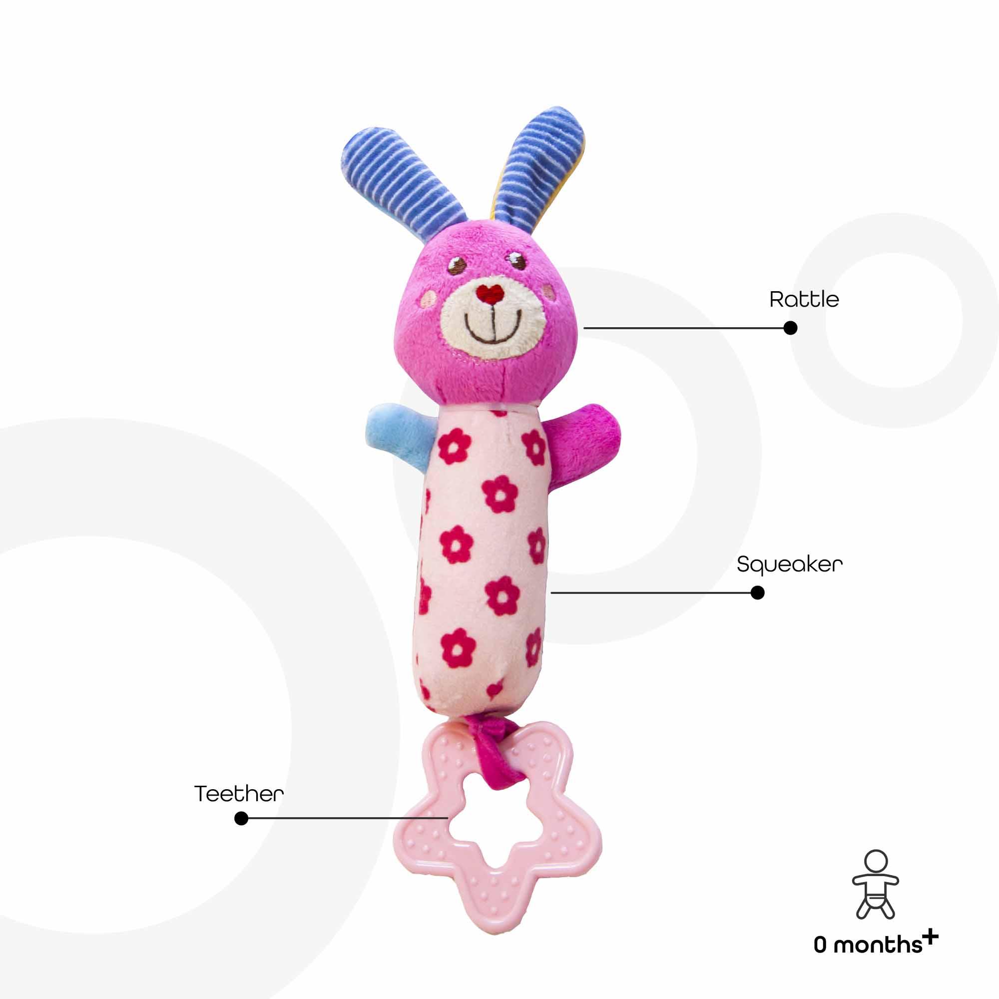 Moon Bunny Shaped Soft Rattle Toy-toys-babyandtoddlertoys-rattlesandteethers-image-2