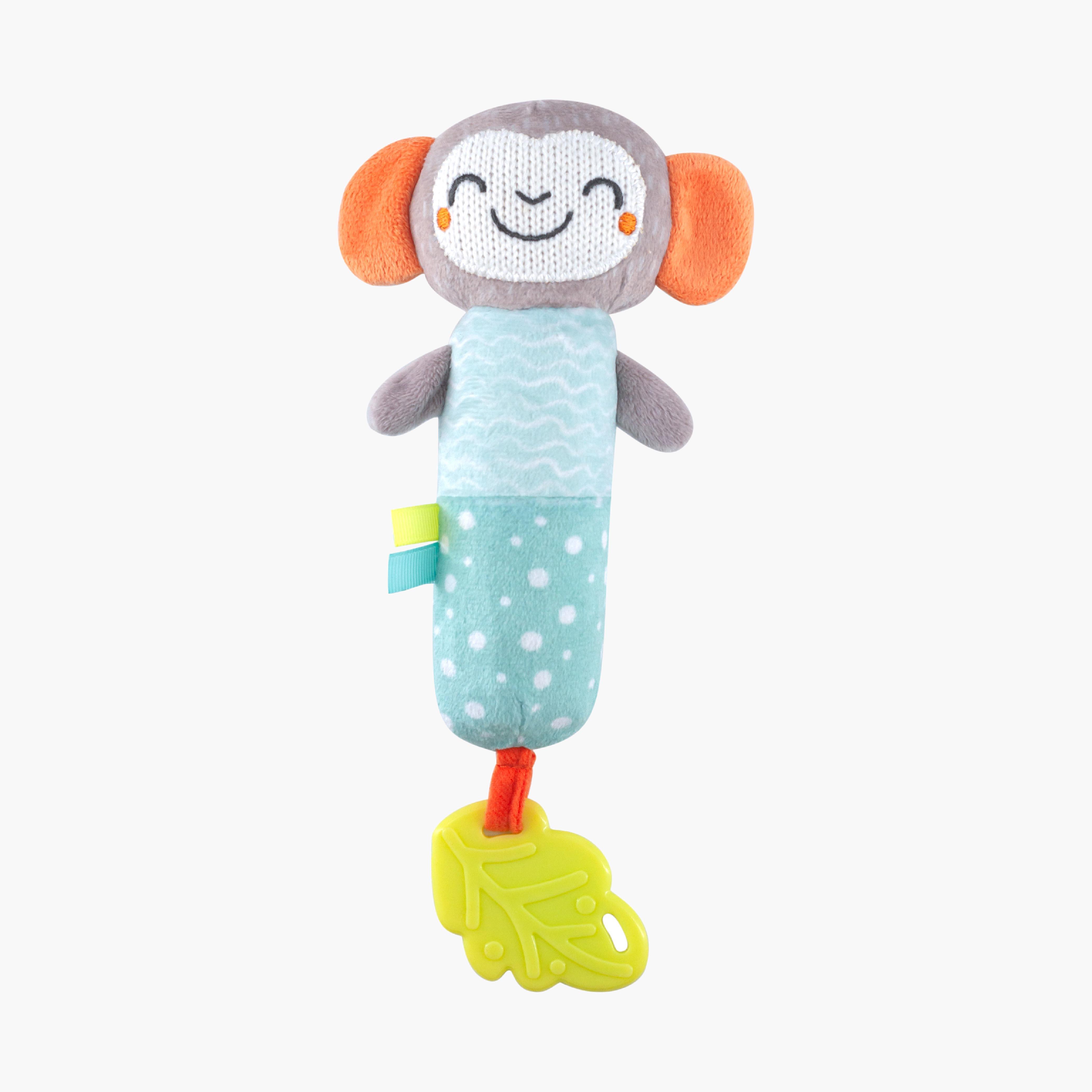 Moon Monkey Jungle Friends Soft Rattle Toy-toys-babyandtoddlertoys-rattlesandteethers-image-1