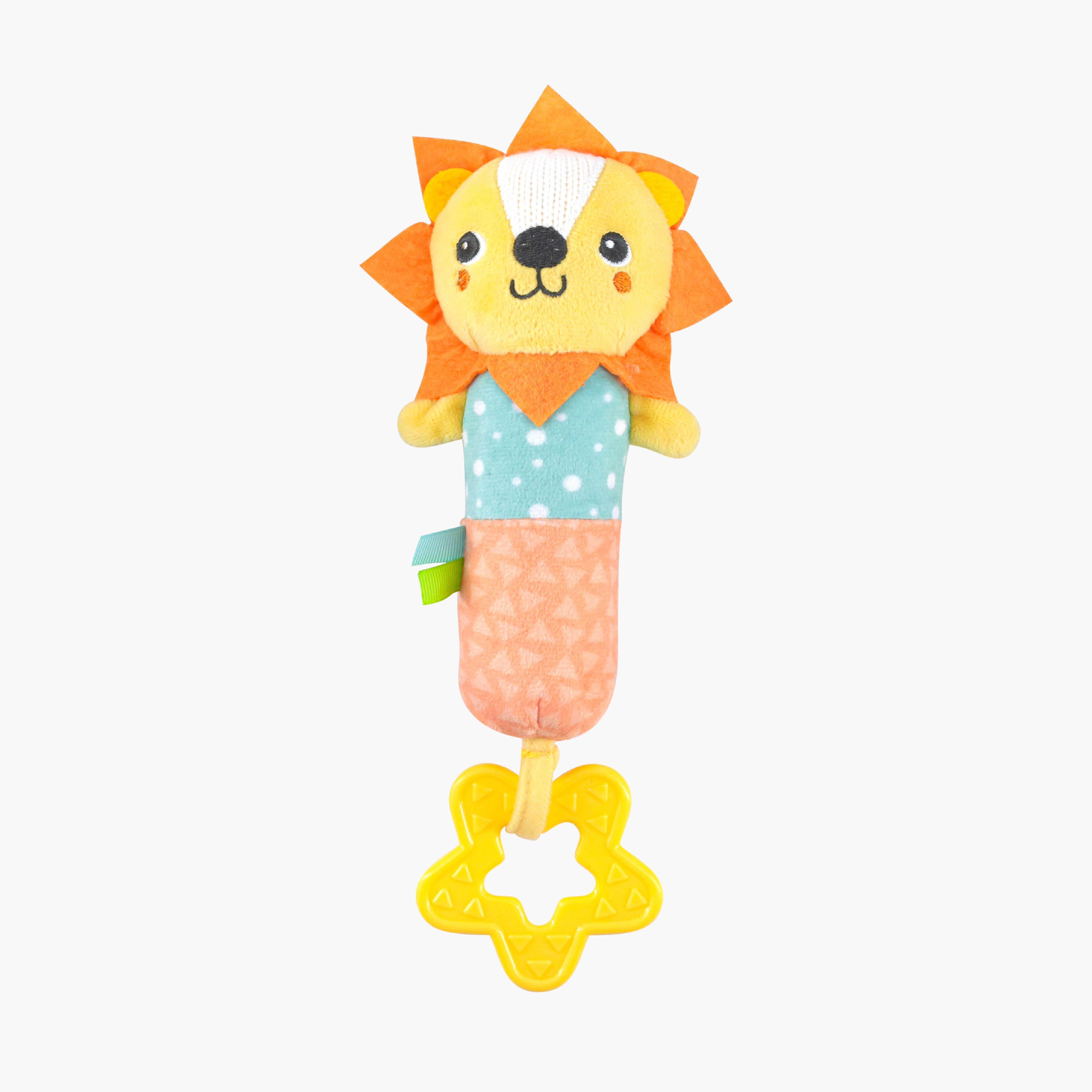Moon Lion Jungle Friends Soft Rattle Toy-toys-babyandtoddlertoys-rattlesandteethers-image-1