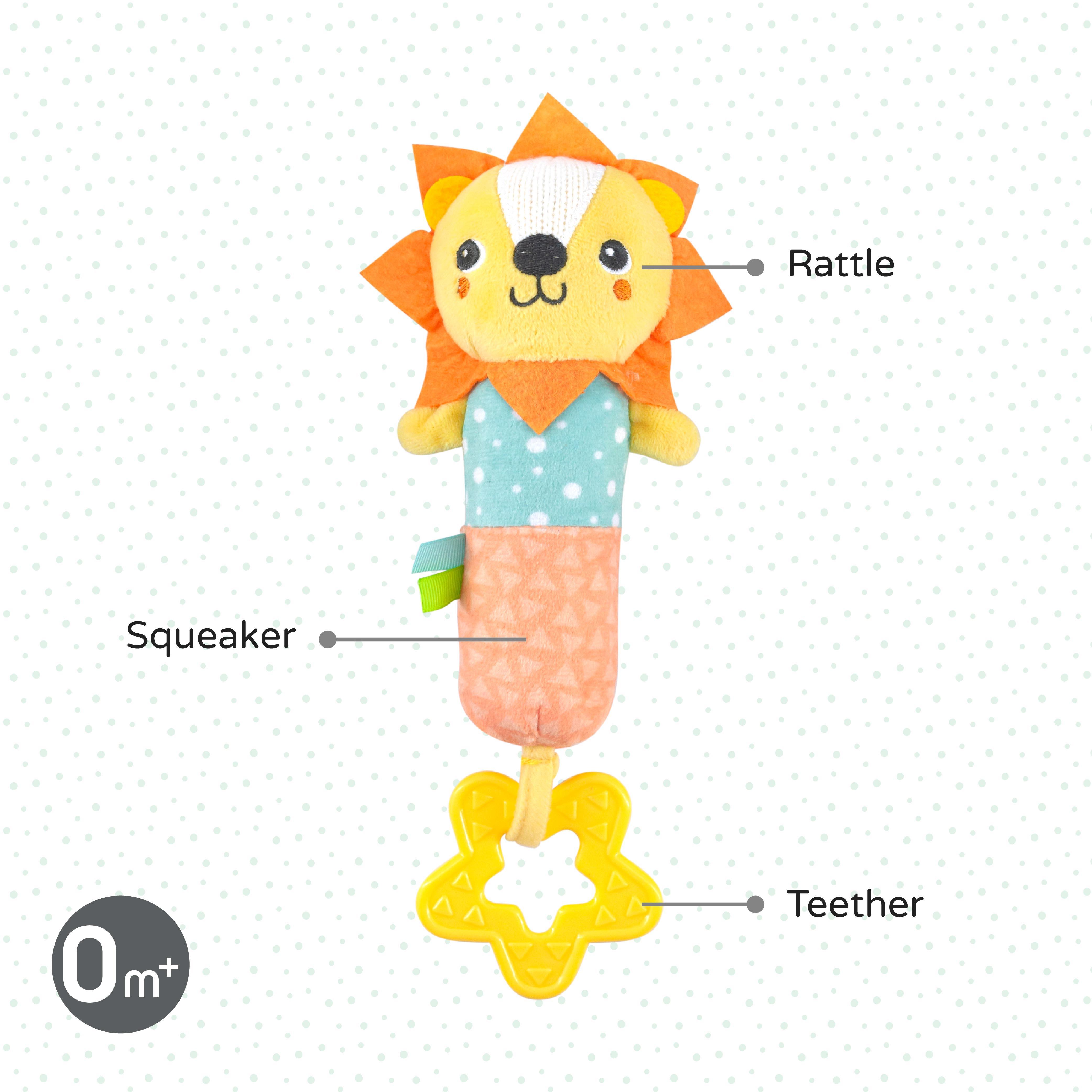 Moon Lion Jungle Friends Soft Rattle Toy-toys-babyandtoddlertoys-rattlesandteethers-image-2