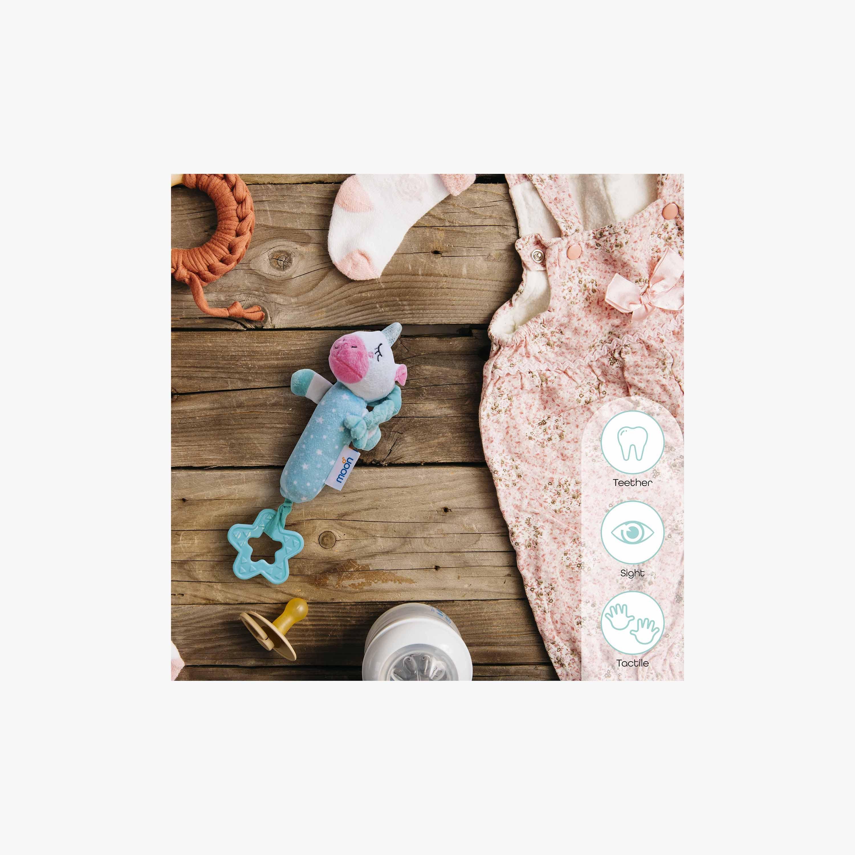 Moon Unicorn Soft Rattle Toy-toys-babyandtoddlertoys-rattlesandteethers-image-3