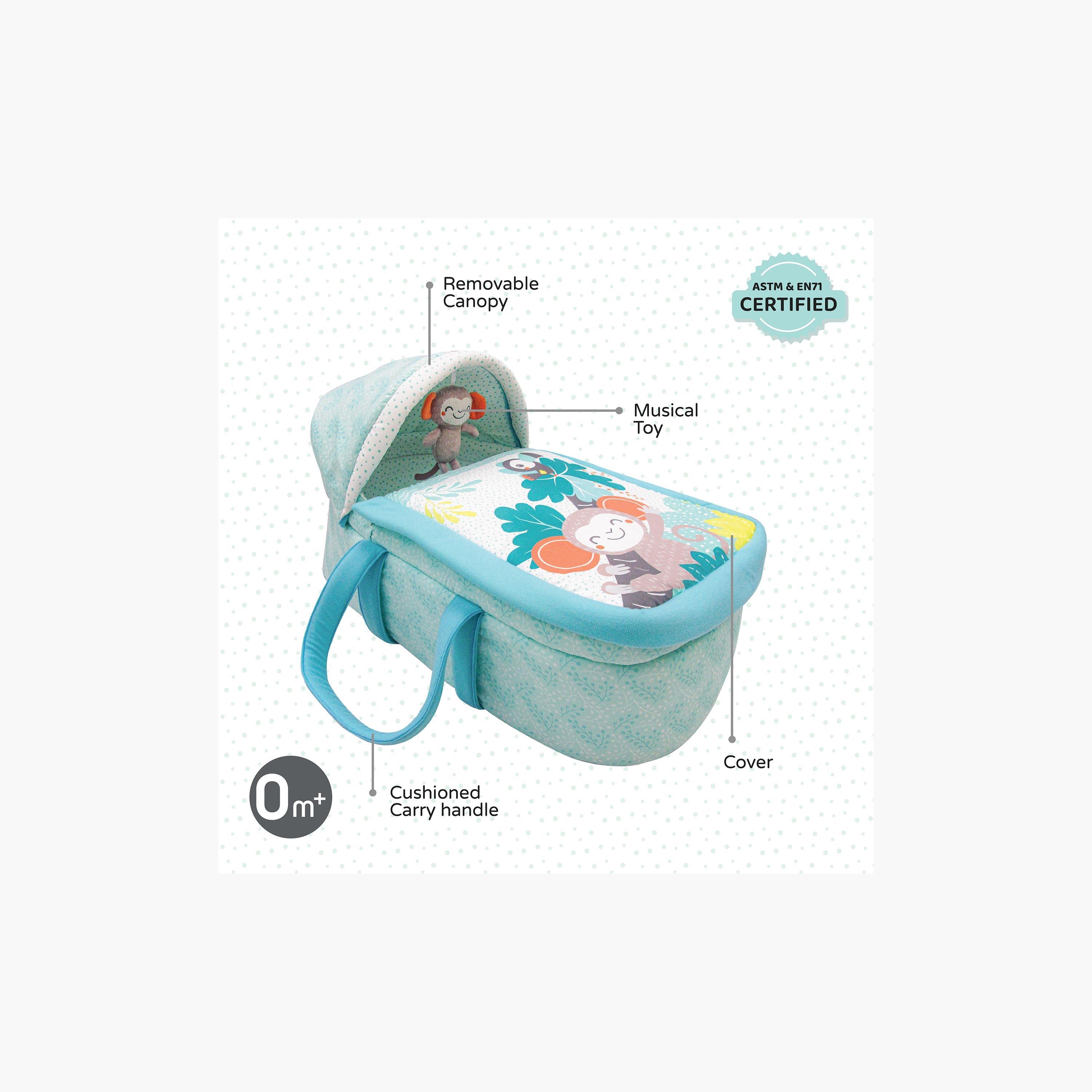 Moon Printed Moses Basket with Canopy-baby-nursery-furniture-mosesbaskets-image-4