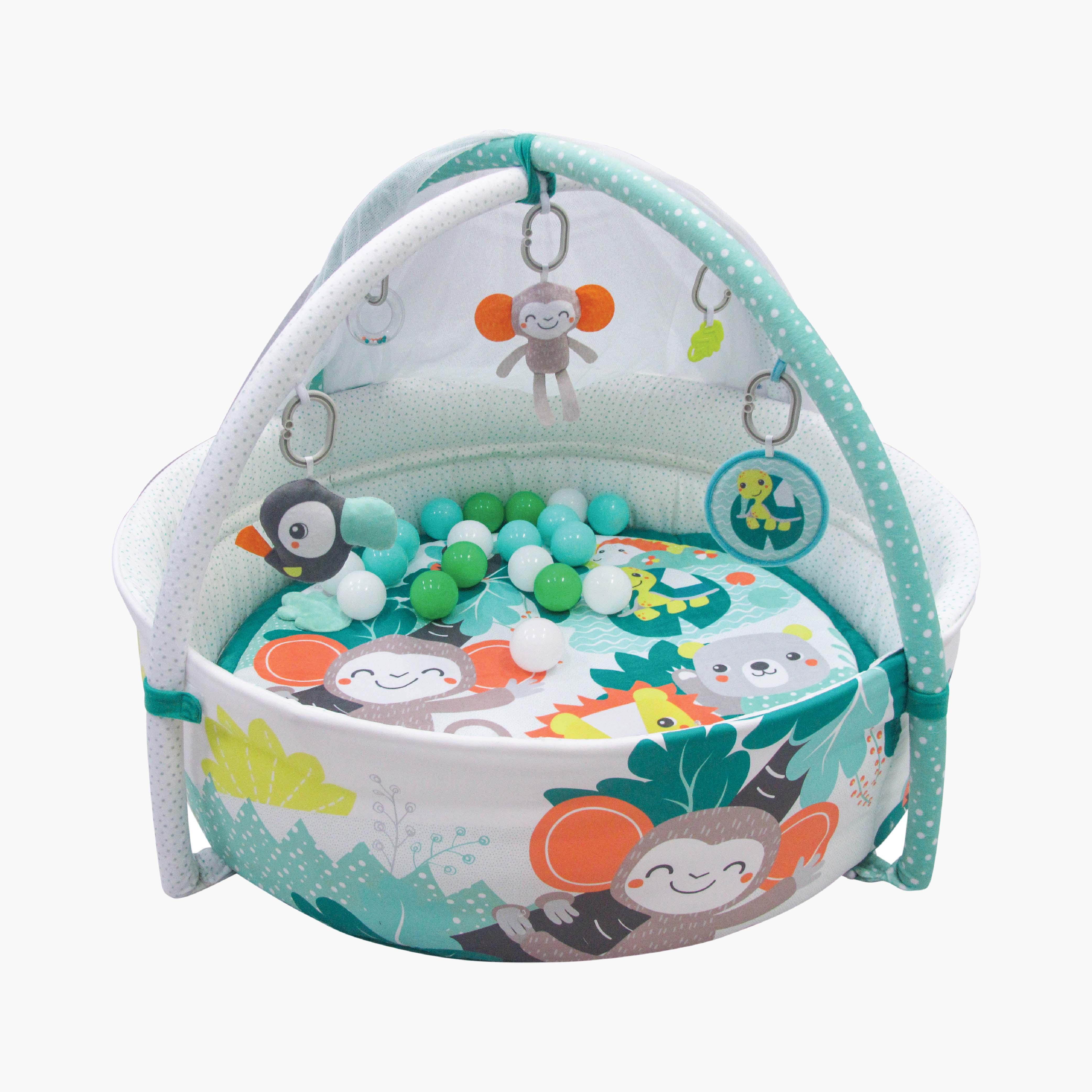 iFam Shell Convertible Playmat - 50x50x10 cm-baby-infantactivity-playpensandplaymats-image-1