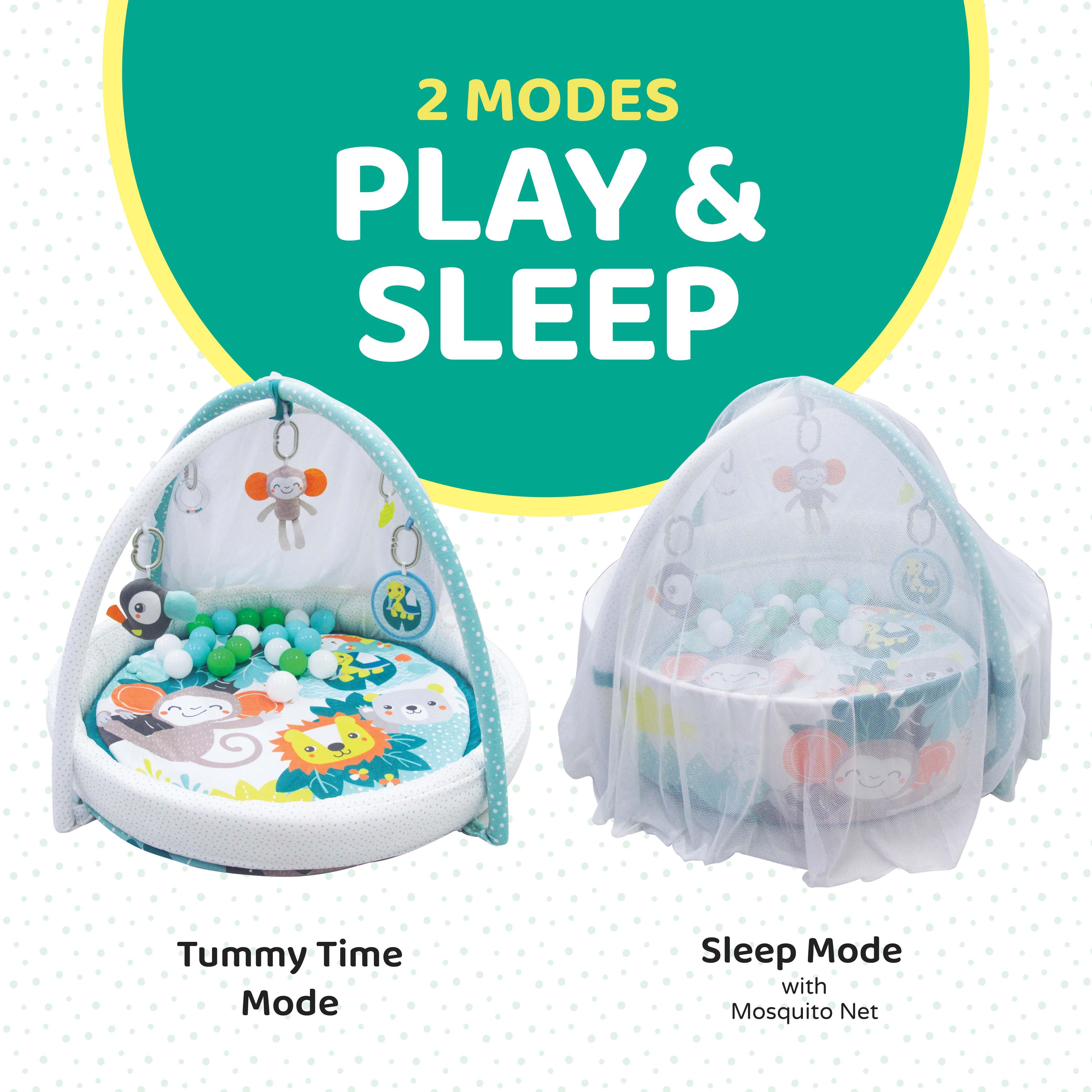 iFam Shell Convertible Playmat - 50x50x10 cm-baby-infantactivity-playpensandplaymats-image-3