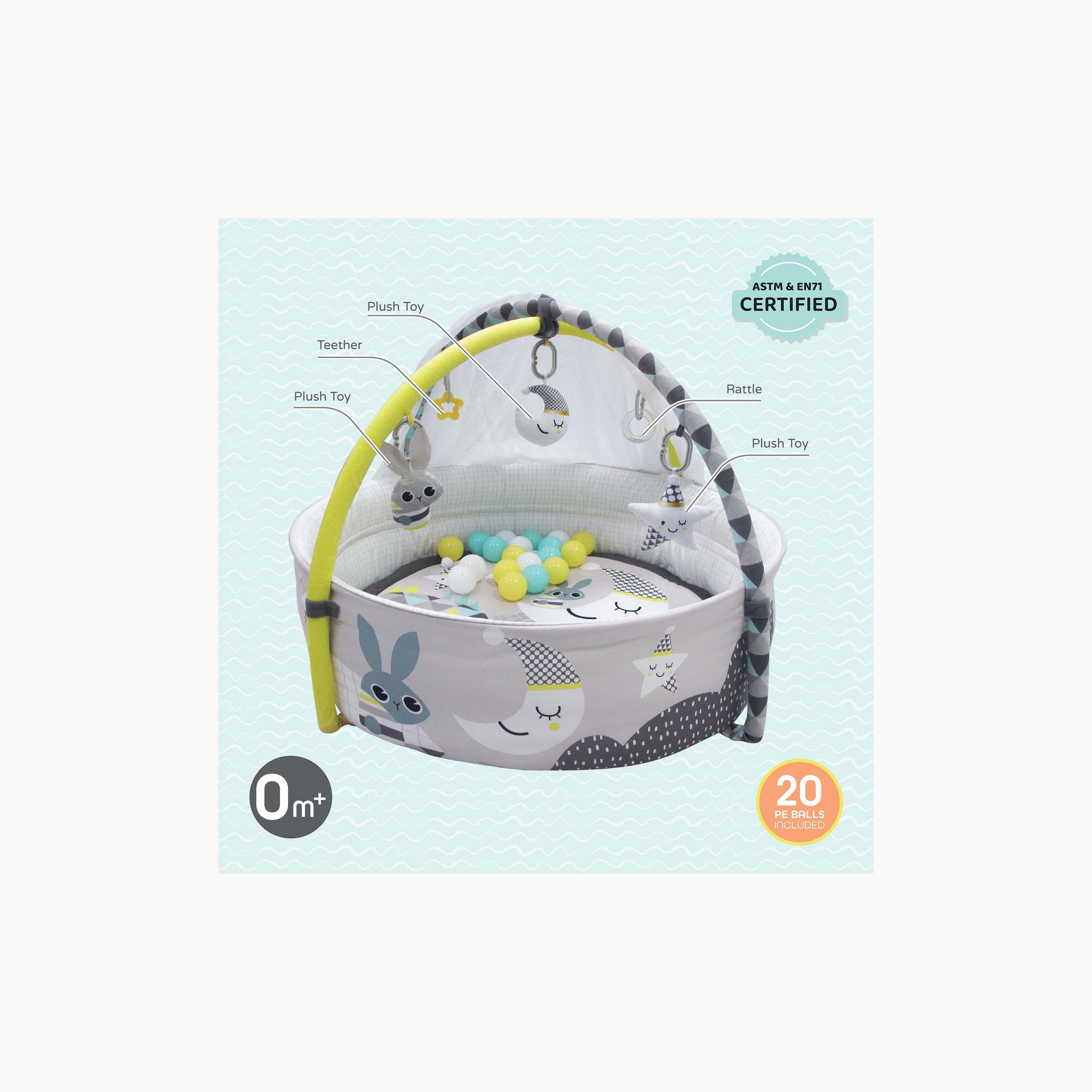 iFam Shell Convertible Playmat - ‎45x38x16.5 cm-baby-infantactivity-playpensandplaymats-image-2
