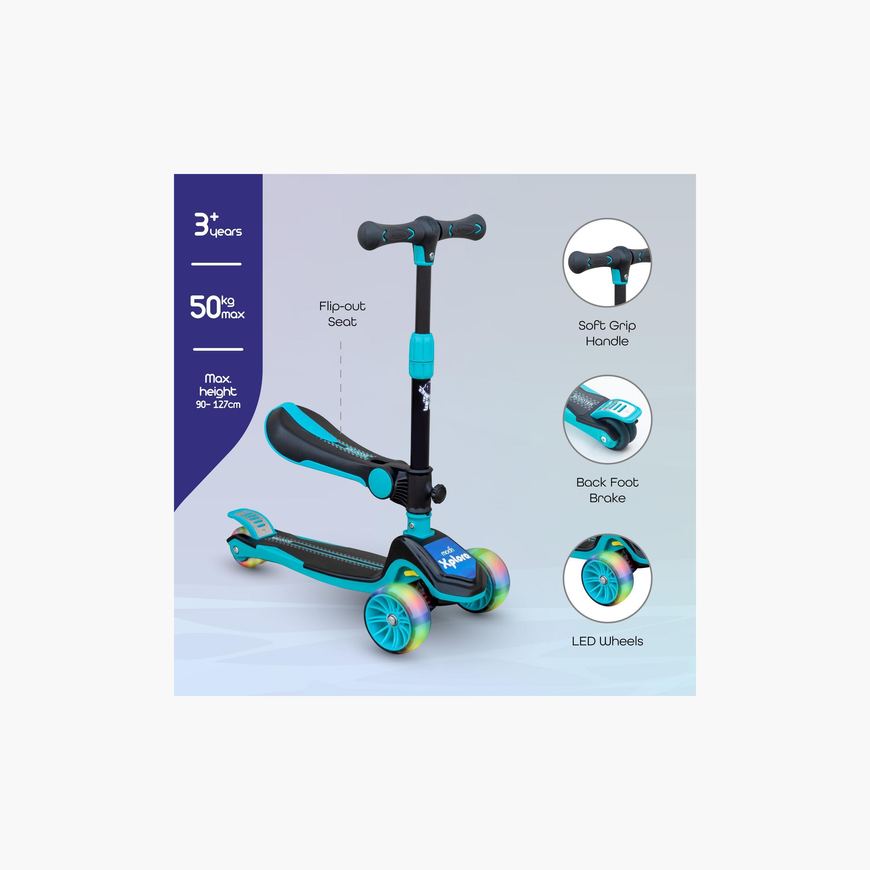 Moon Xplora Foldable Baby Scooter with Seat - Blue-toys-outdoor-scooters-image-5