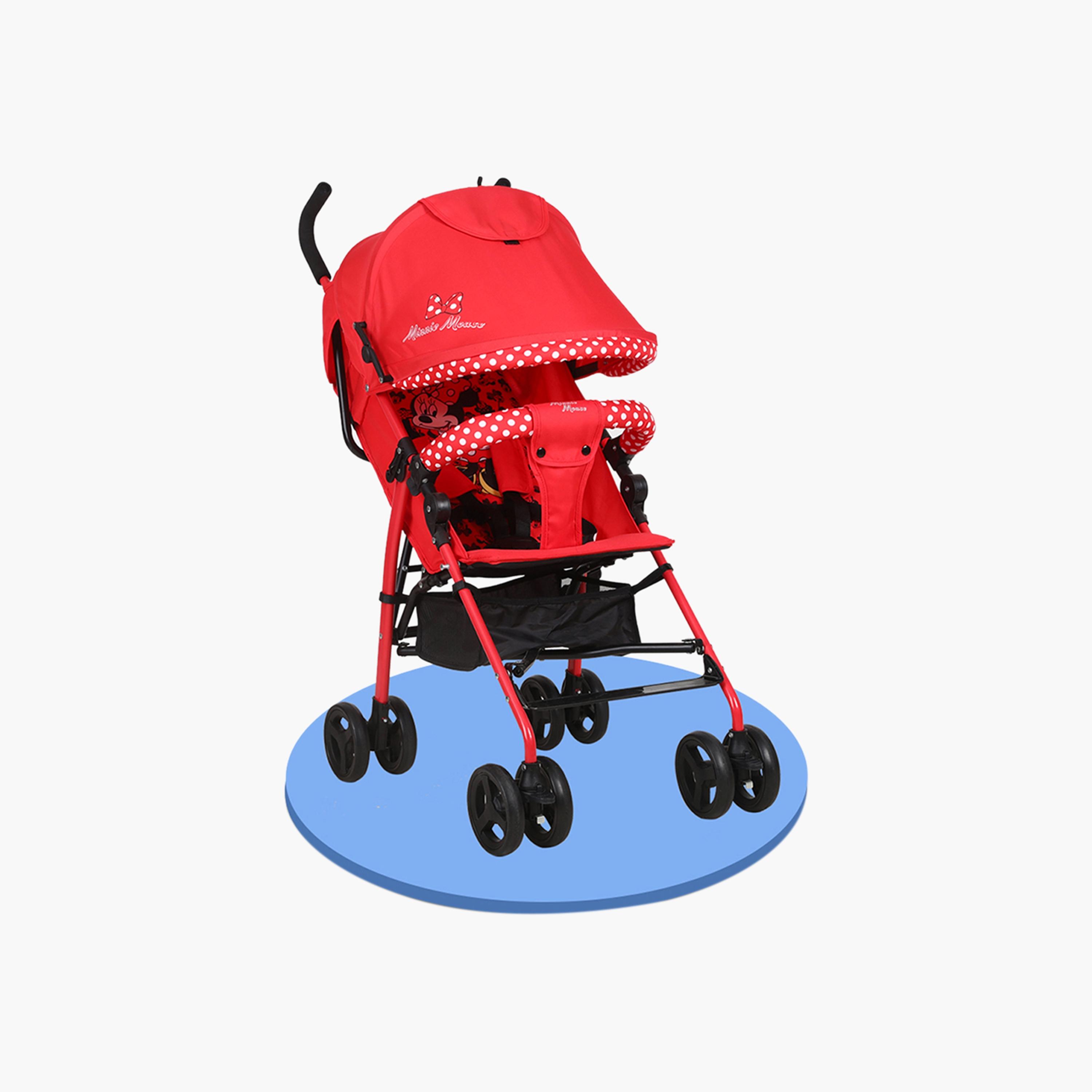 Disney Minnie Mouse Print Buggy Baby Stroller with Canopy-baby-gear-strollersandprams-strollers-image-1