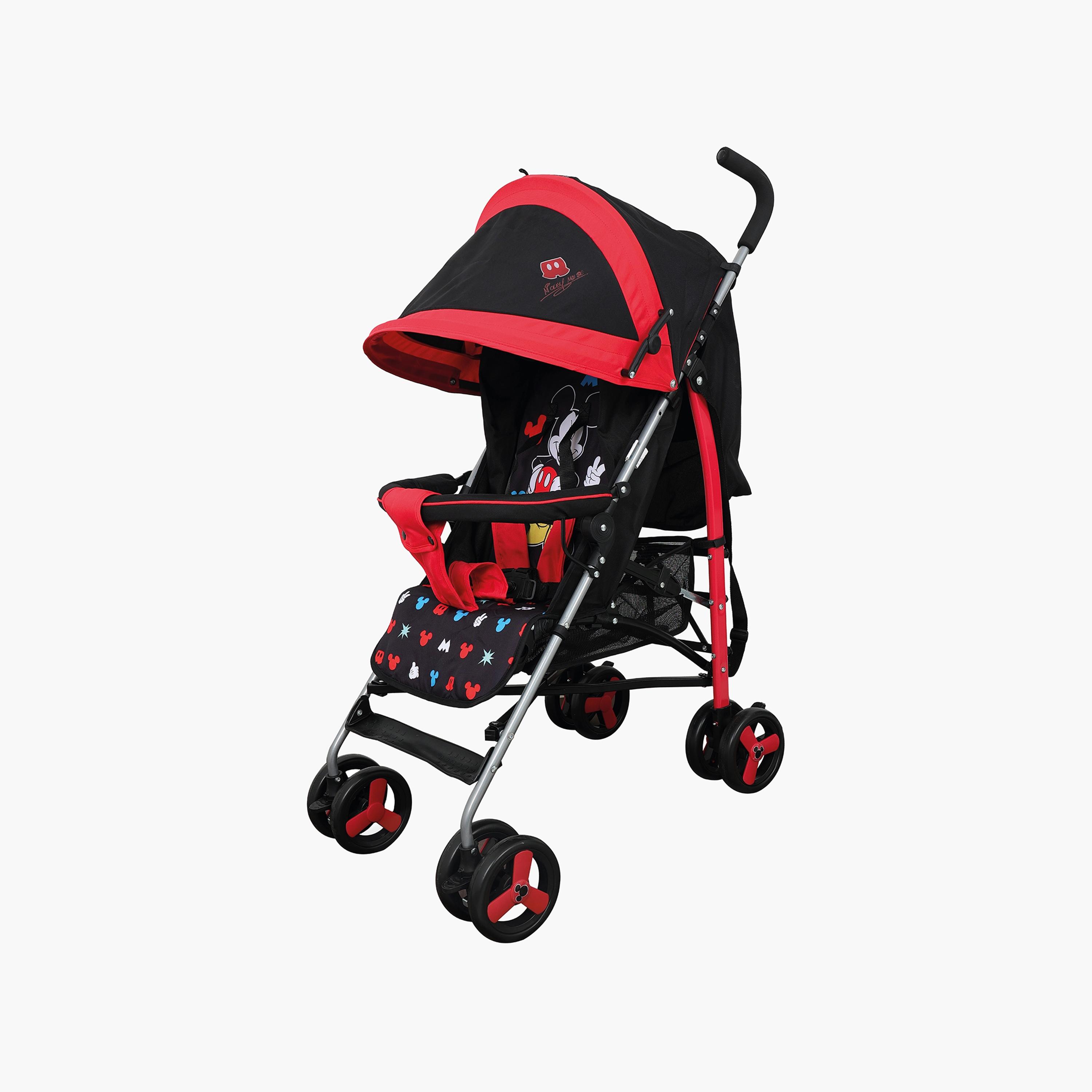 عربة أطفال باجي بطبعات ميكي ماوس مع مظلة من ديزني-baby-gear-strollersandprams-strollers-image-1