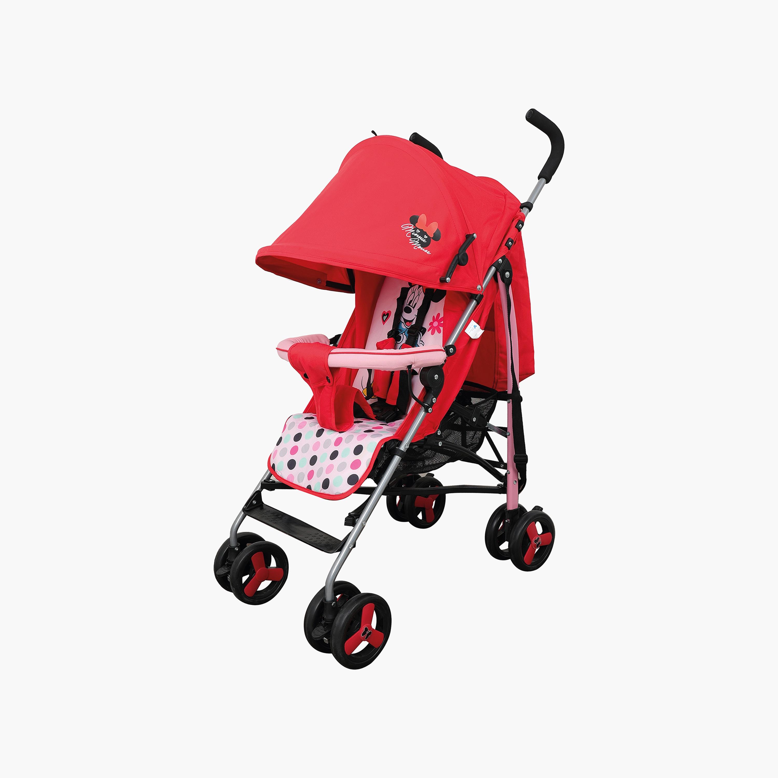 Disney Minnie Mouse Print Buggy Baby Stroller with Canopy-baby-gear-strollersandprams-strollers-image-1