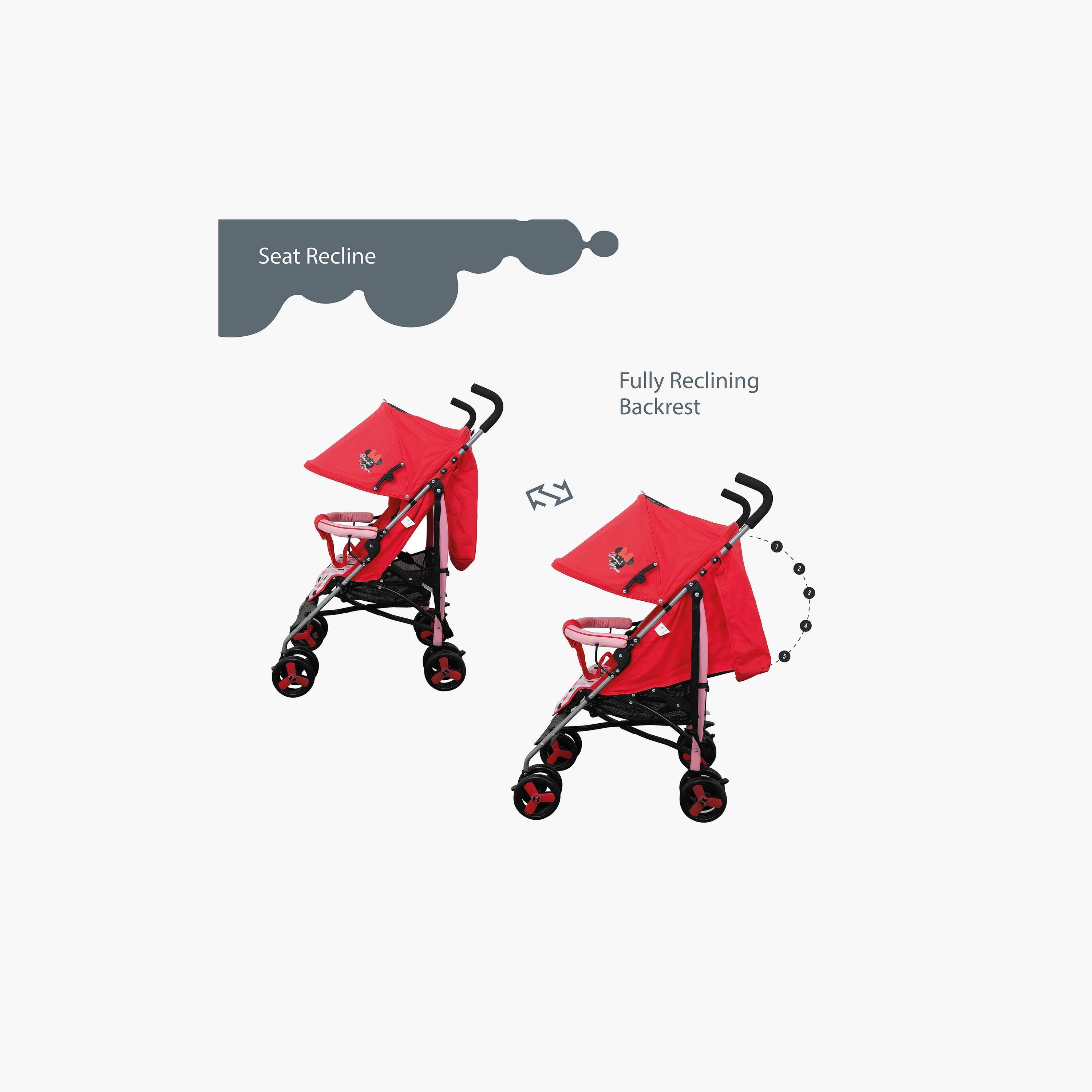 Disney Minnie Mouse Print Buggy Baby Stroller with Canopy-baby-gear-strollersandprams-strollers-image-3
