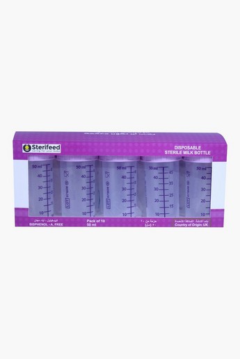 Shop Sterifeed 10-Piece Sterile Disposable Baby Bottle Set 50 ml