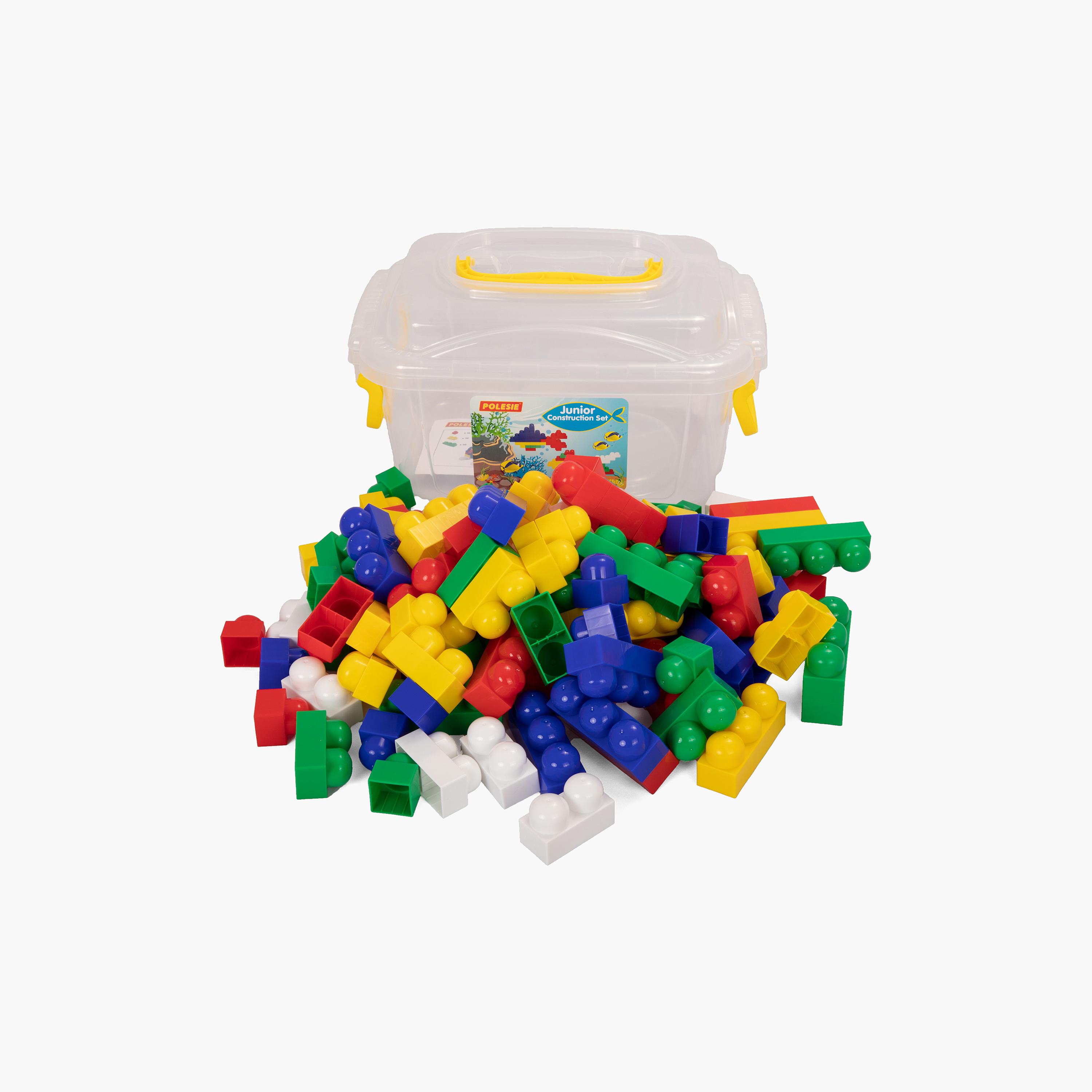 مجموعة مكعبات بناء جونيور 108 قطعة من بوليسي-toys-buildingblocks-constructionsets-image-1