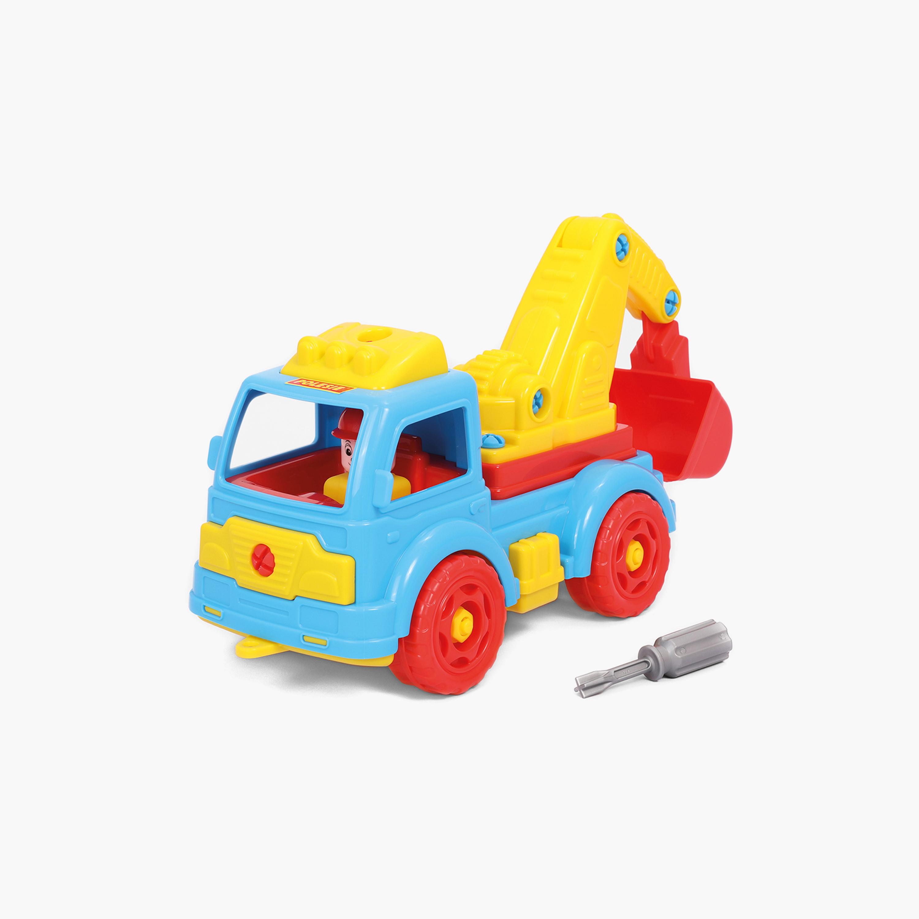 Polesie Take-Apart Excavator Truck Toy-toys-playvehicles-utilityvehicles-image-1
