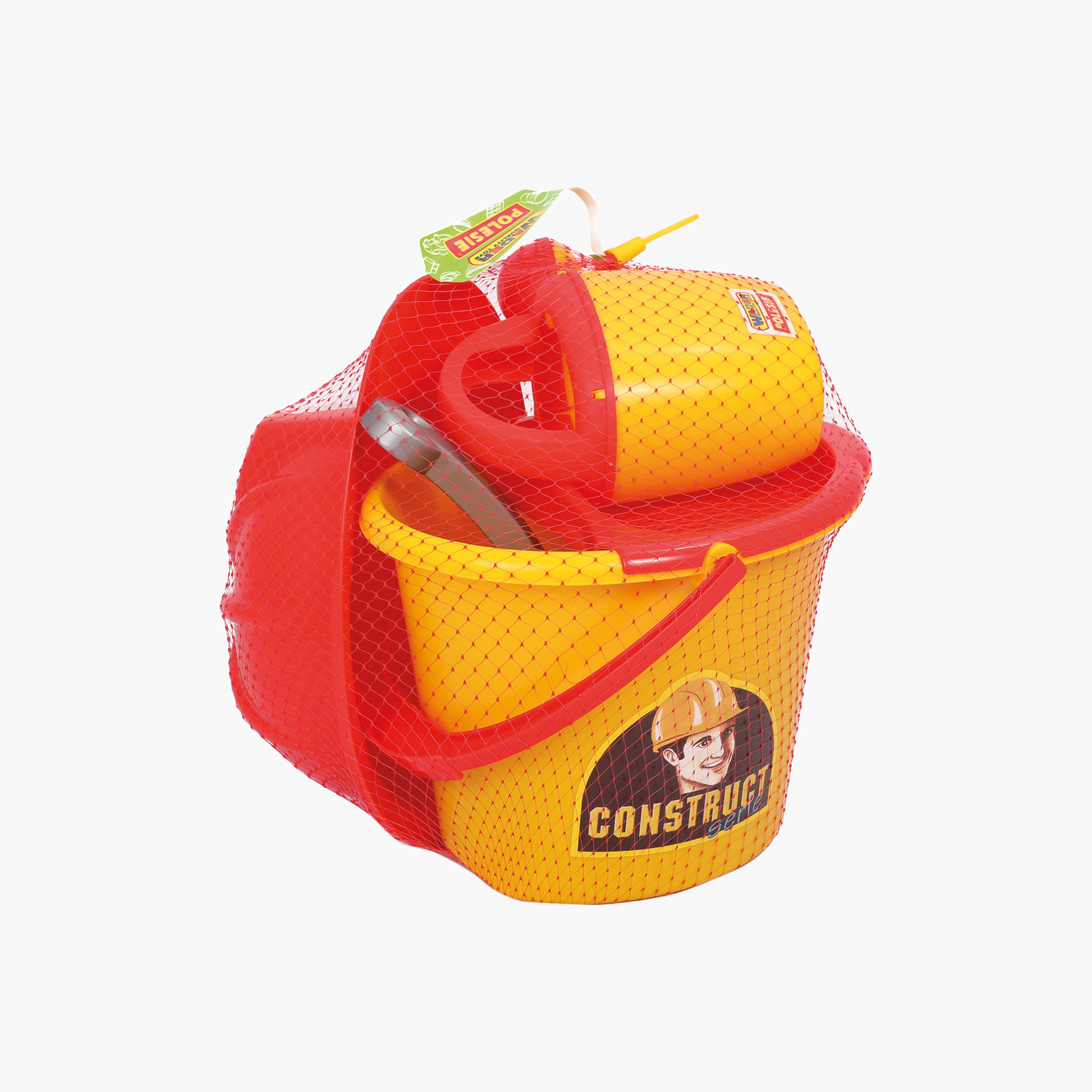 مجموعة لعب دلو البناء 7 قطع من بوليسي-toys-buildingblocks-constructionsets-image-1