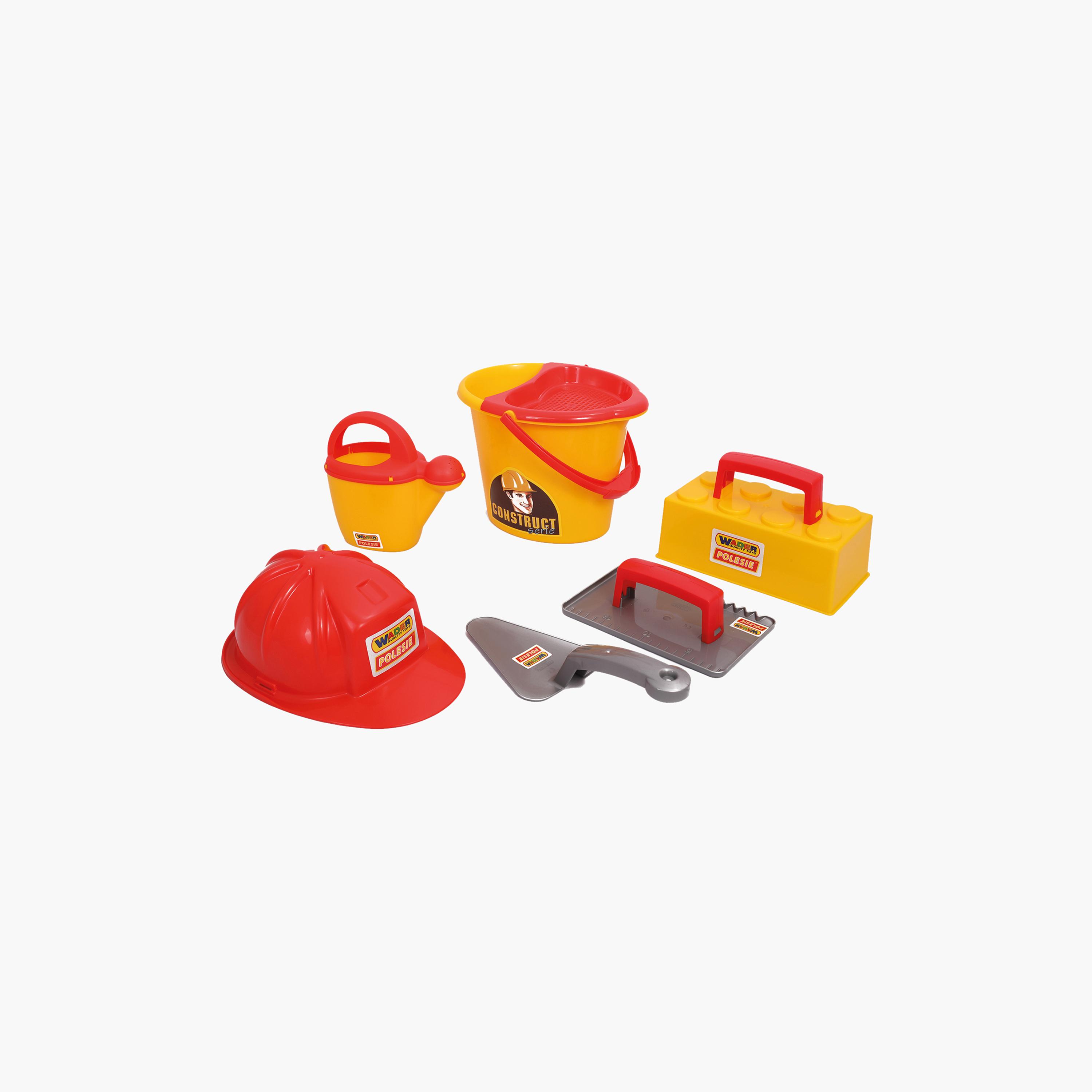 مجموعة لعب دلو البناء 7 قطع من بوليسي-toys-buildingblocks-constructionsets-image-2