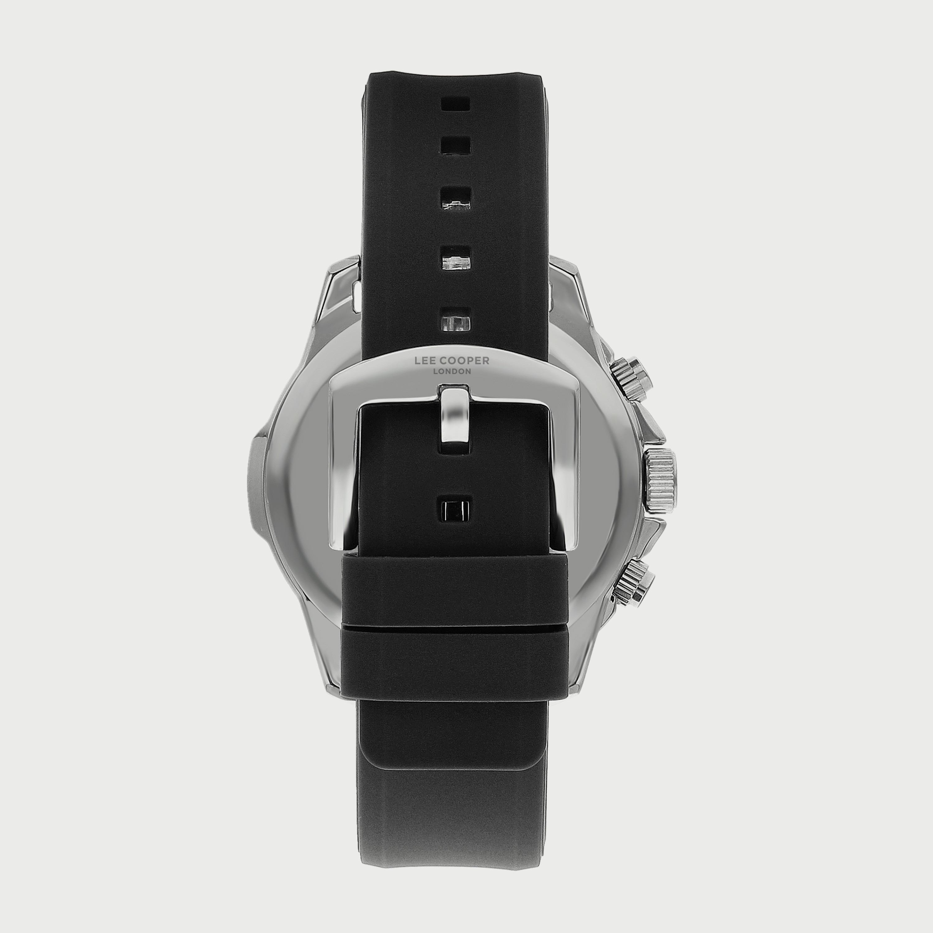  LC07429.351 "ساعة" كرونوغراف بسوار سيليكون اسود للرجال من لي كوبر-men-watchesandjewellery-watches-image-3