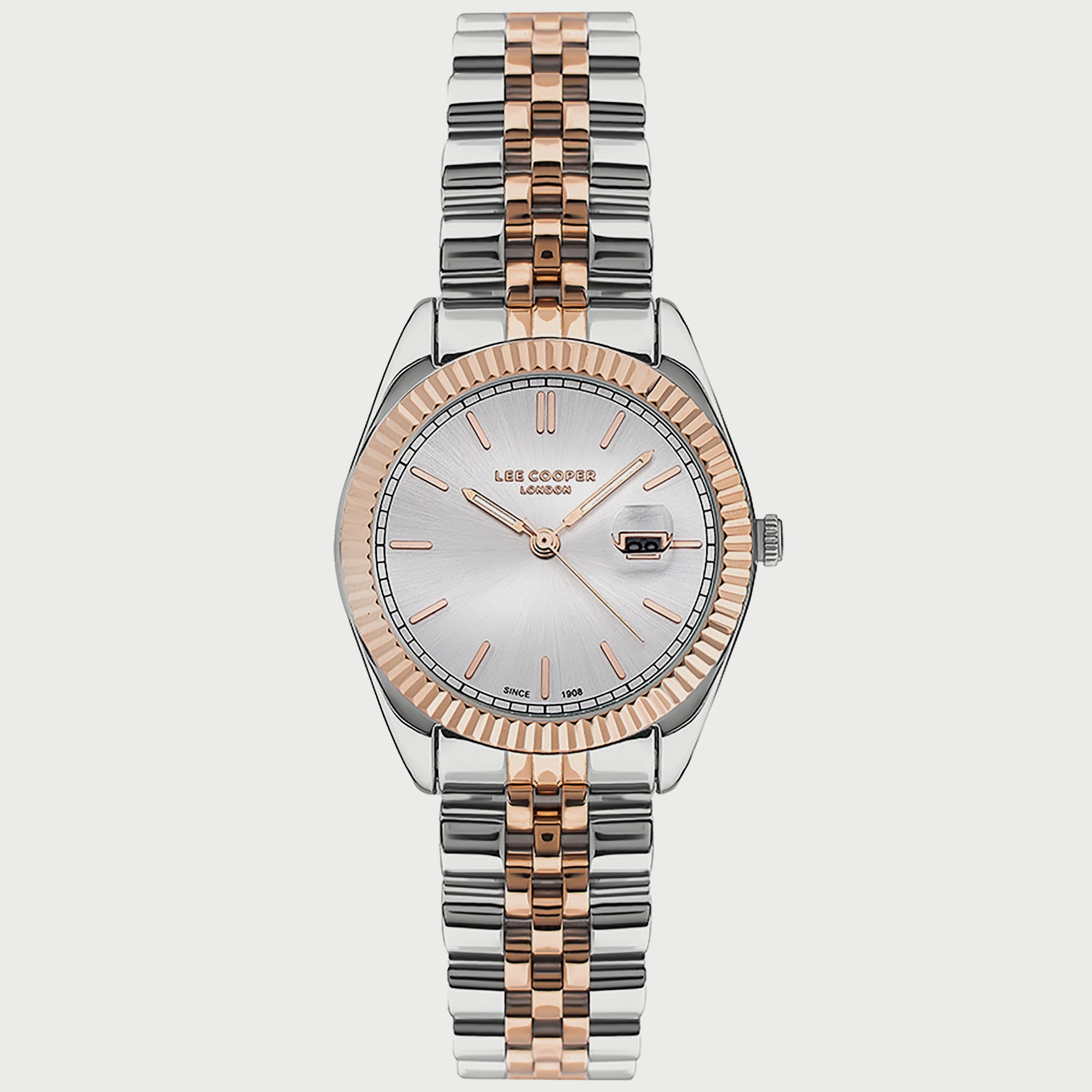  LC07326.530 "ساعة" انالوج من لي كوبر للنساء بسوار معدني مع لون فضي وذهبي وردي-women-watchesandjewellery-watches-image-1
