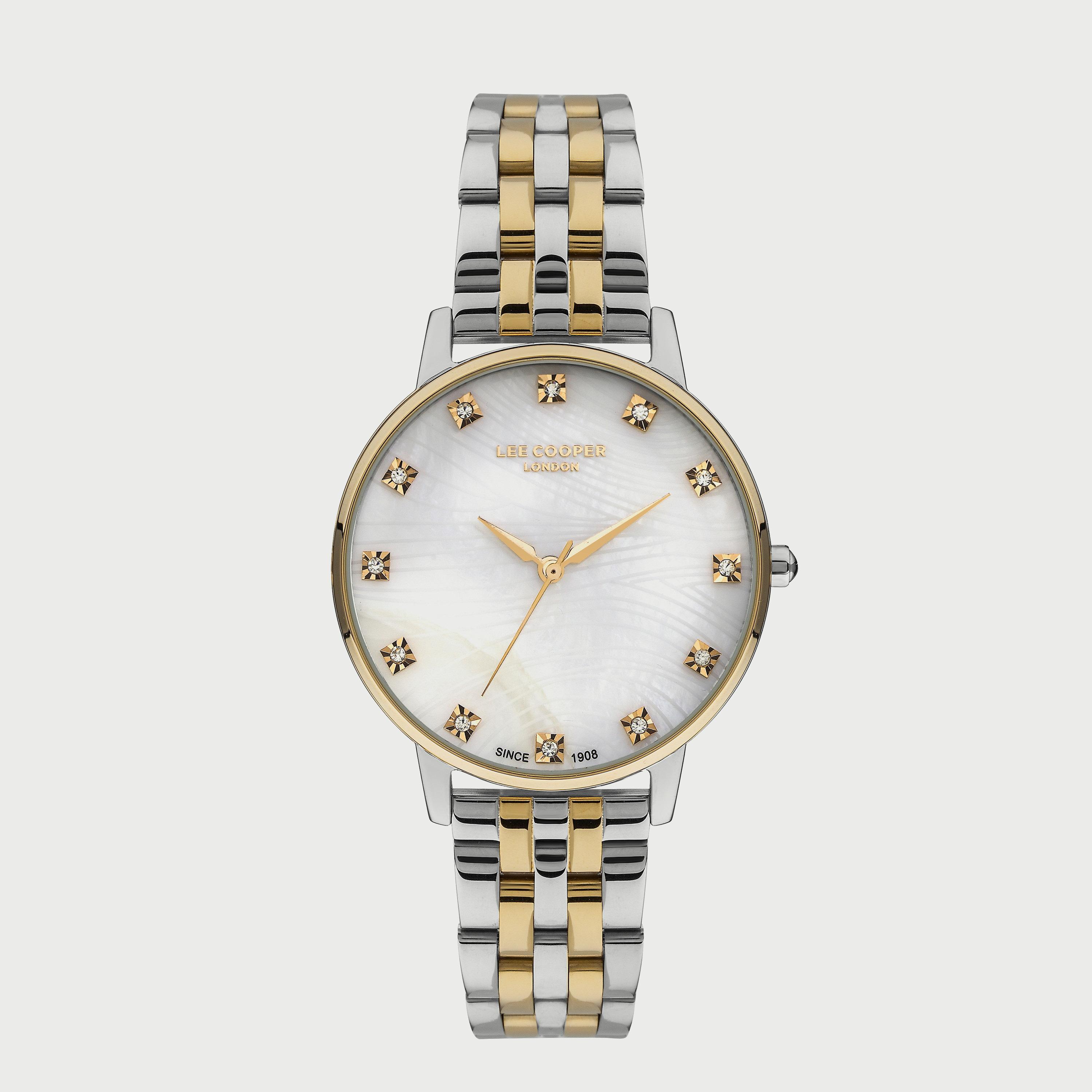  LC07402.220 "ساعة" انالوج من لي كوبر للنساء بسوار معدني مع لون فضي وذهبي-women-watchesandjewellery-watches-image-1