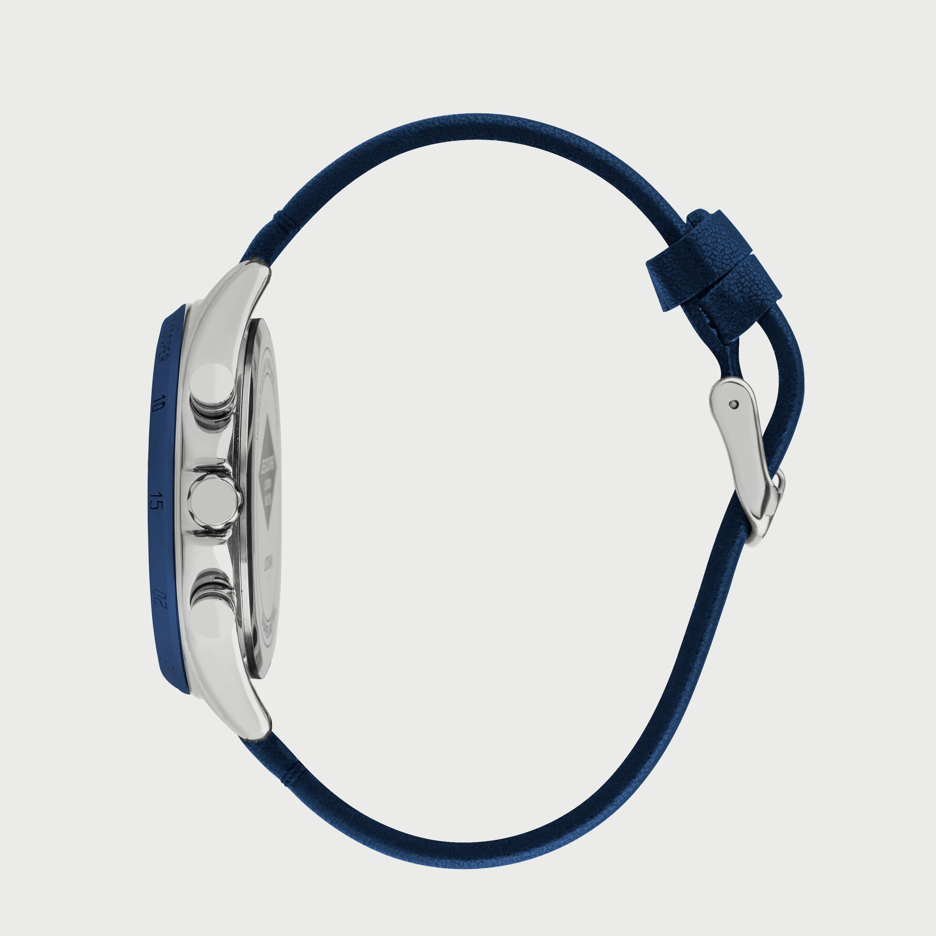  LC07376.399 "ساعة" كرونوغراف بسوار جلدي ازرق للرجال من لي كوبر-men-watchesandjewellery-watches-image-2